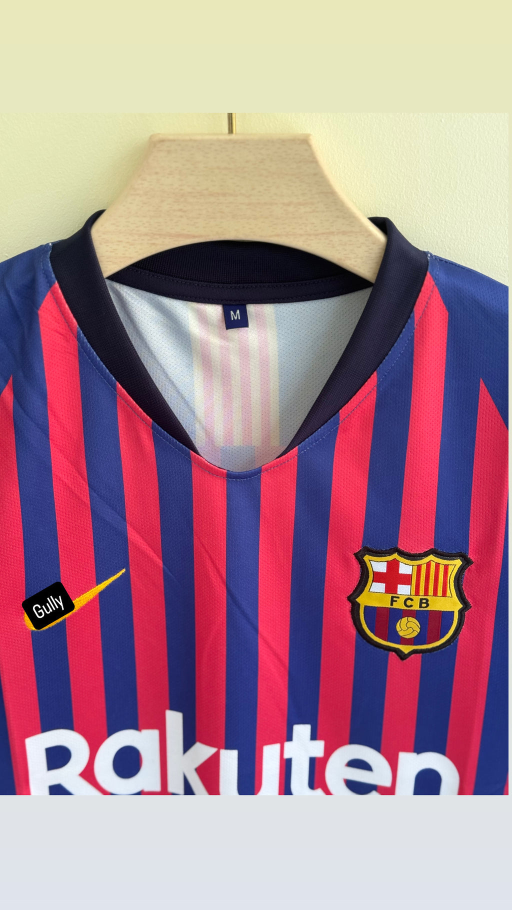 MESSI BARCELONA 2018/19 HOME KIT EMBROIDERY