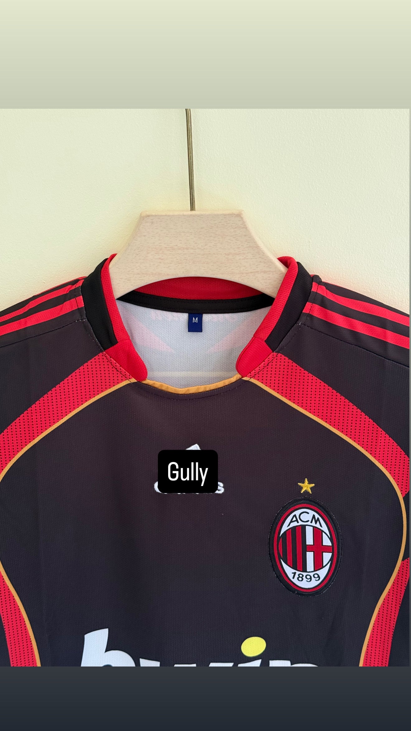 MALDINI AC MILAN 2007/08 THIRD KIT EMBROIDERY