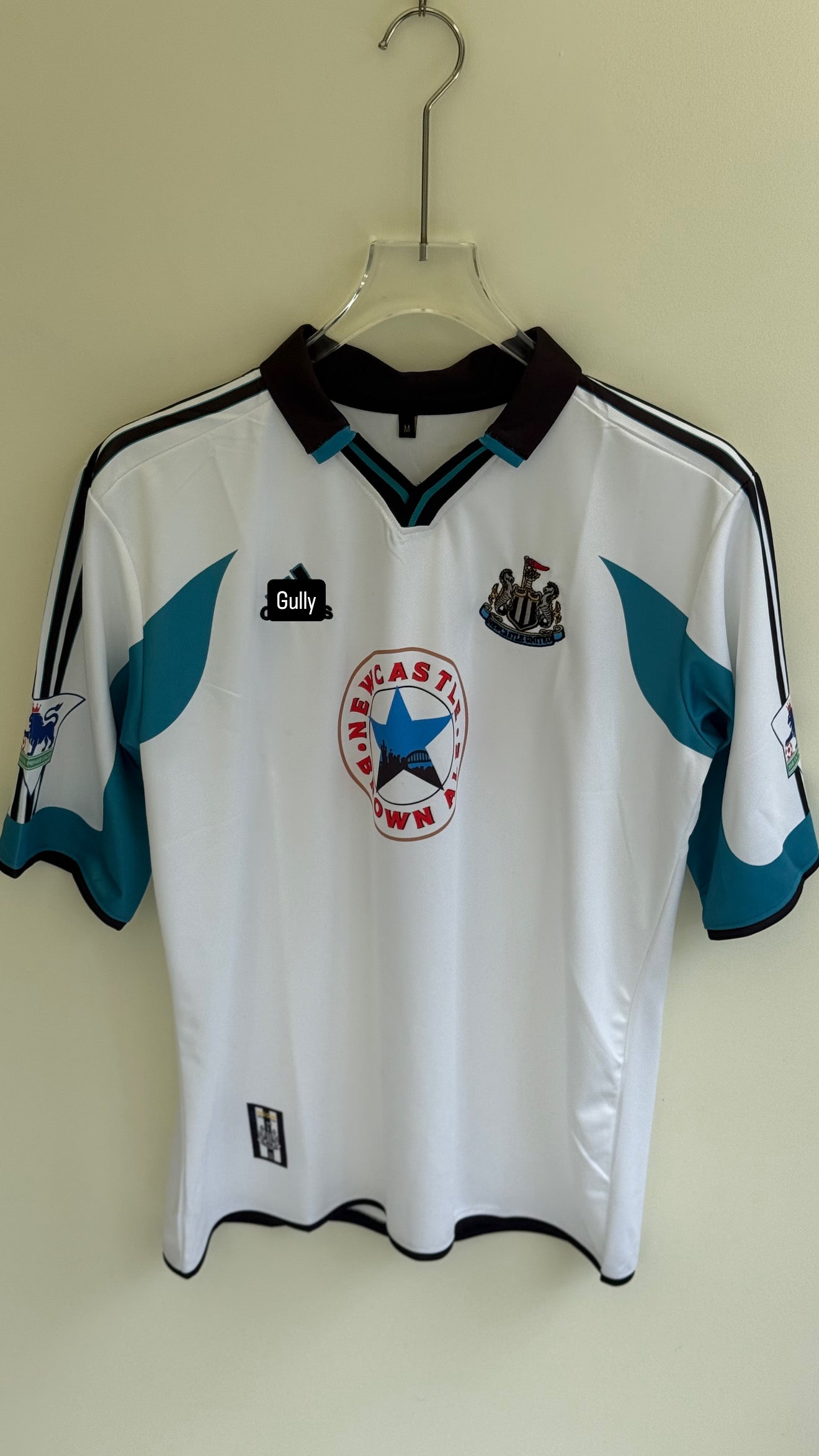 SHEARER NEW CASTLE UNITED POLO FIVE SLEEV EMBROIDERY