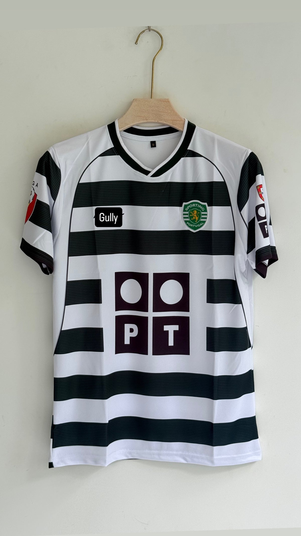 RONALDO SPORTING HOME KIT EMBROIDERY - Small