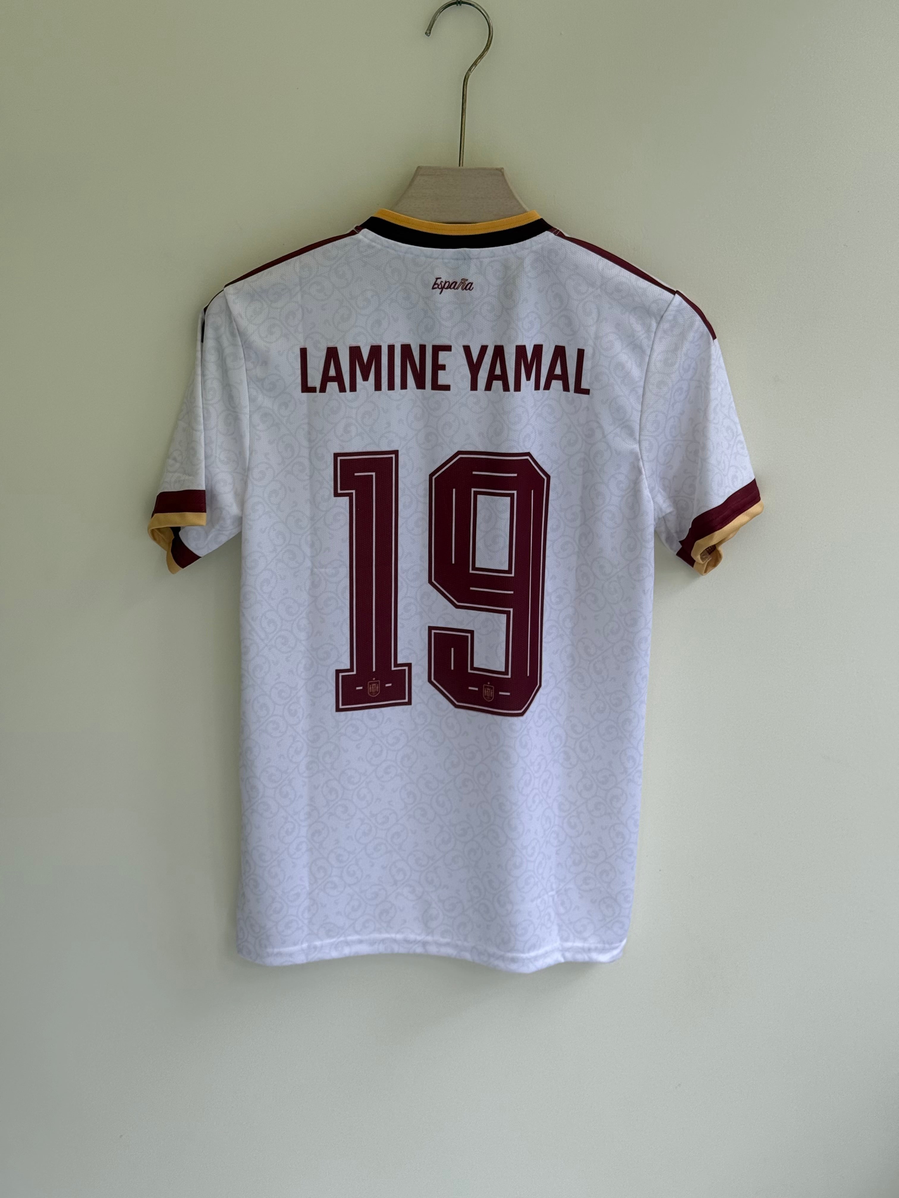 YAMAL SPAIN WORLD CUP 2026 AWAY KIT EMBROIDERY