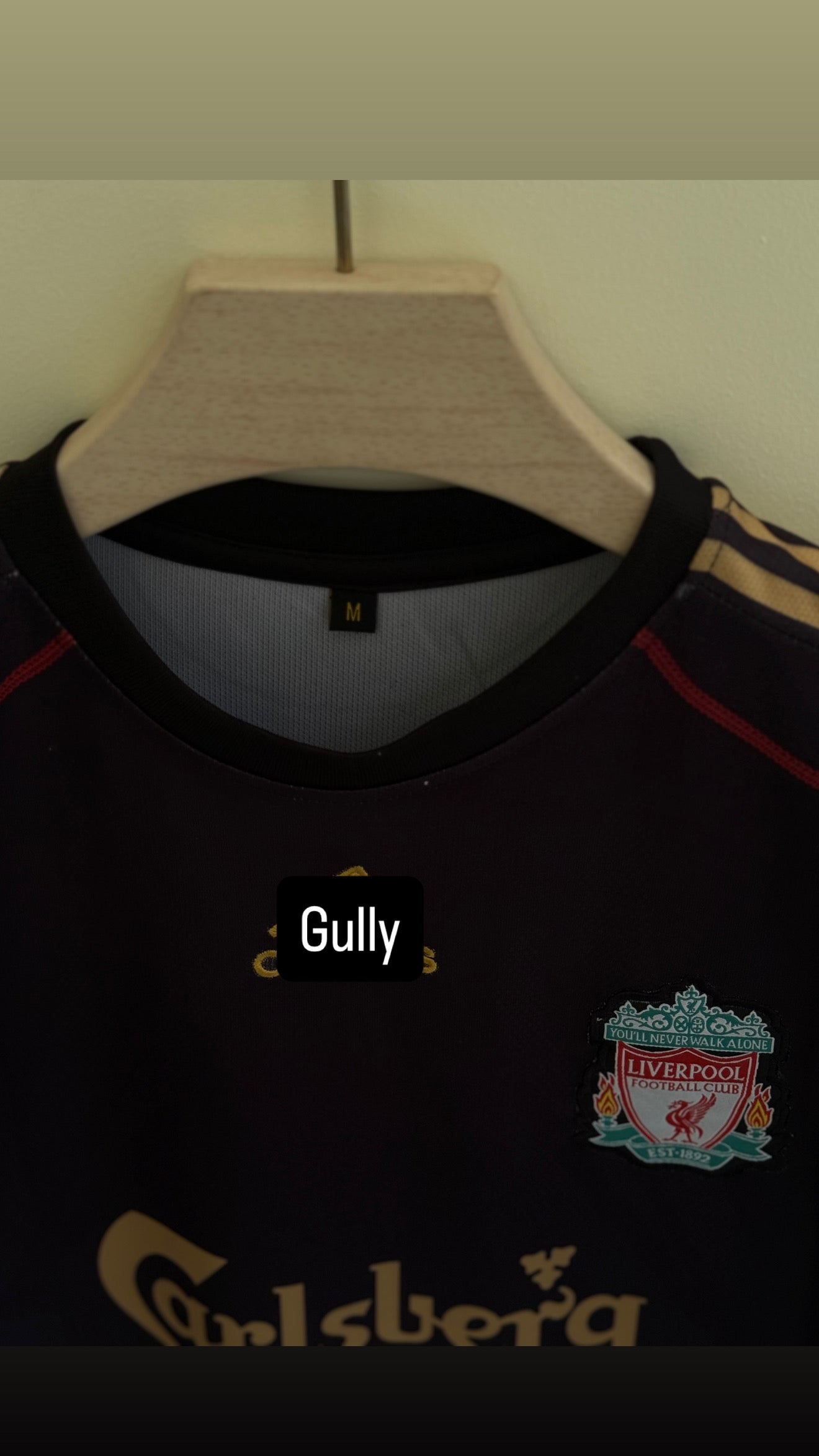 GERRARD LIVERPOOL 2009/10 AWAY EMBROIDERY
