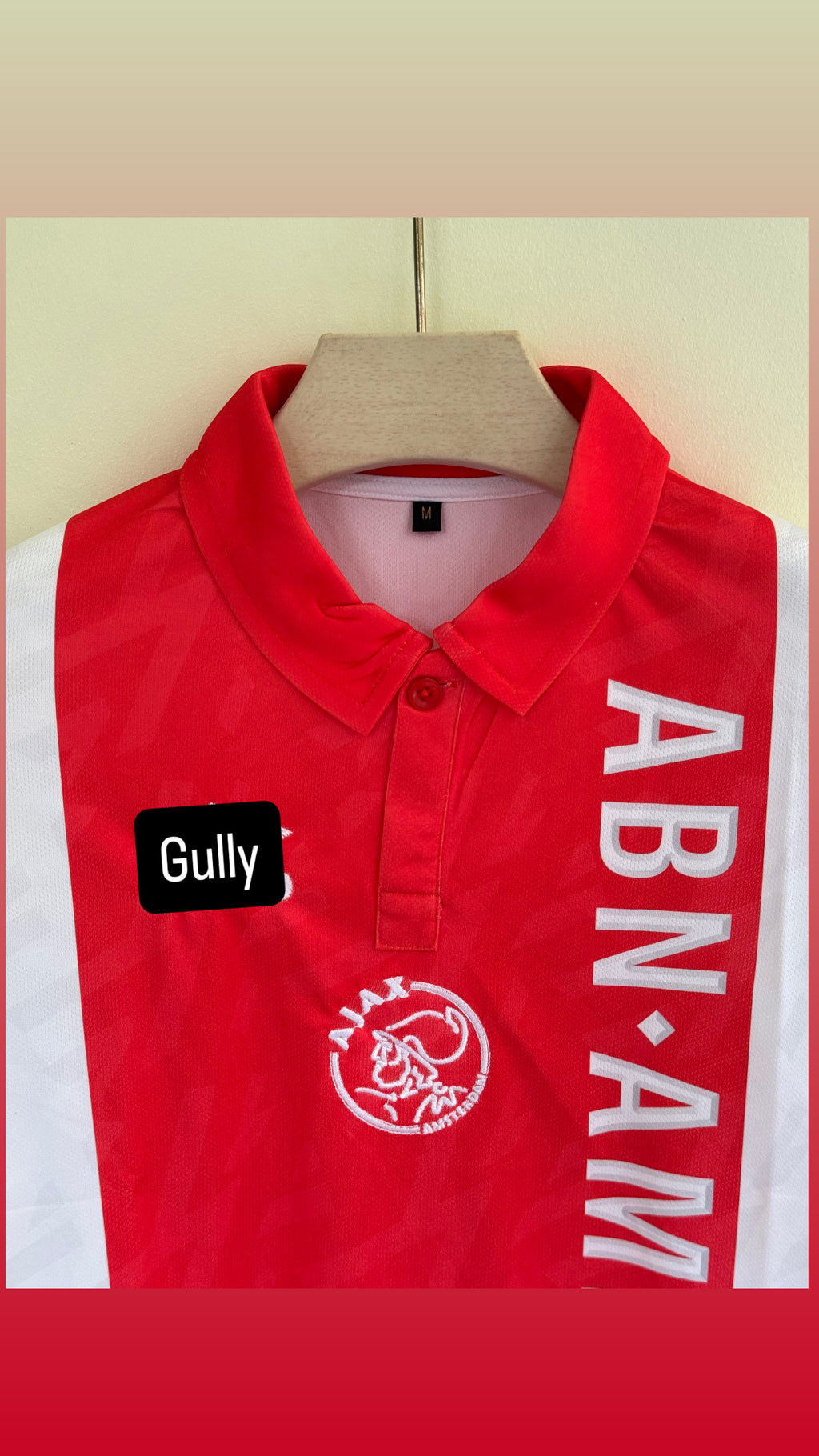 CRUYFF AJAX HOME KIT POLO FIVE SLEEEV EMBROIDERY