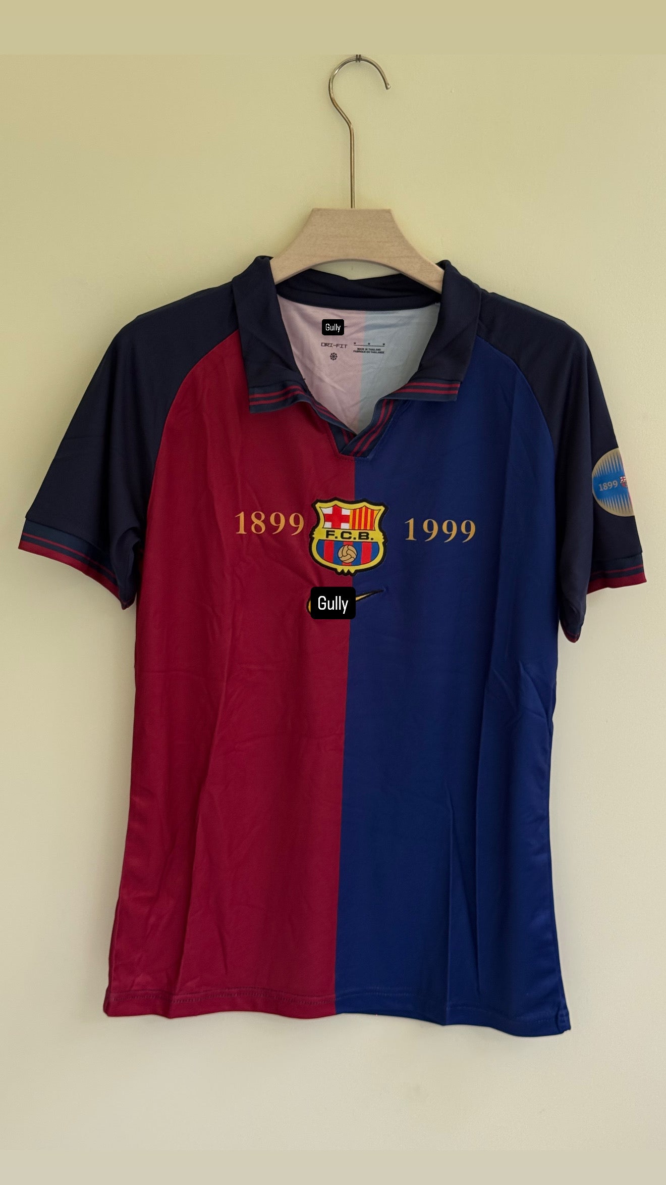 BARCELONA HOME KIT 1999/2000 MASTER QUALITY EMBROIDERY