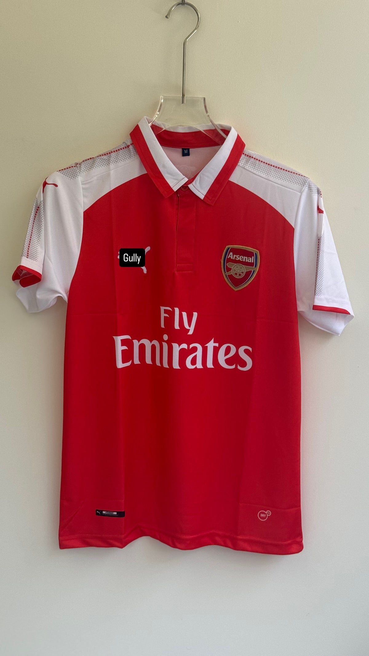 OZIL ARSENAL HOME KIT 2017/18 POLO EMBROIDERY - Small