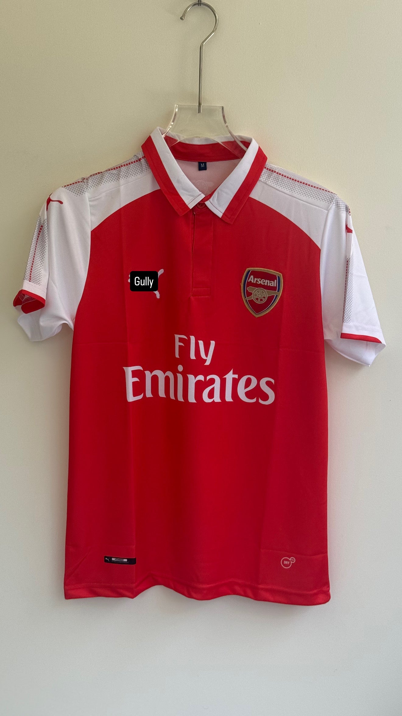 OZIL ARSENAL HOME KIT   2017/18 POLO EMBROIDERY