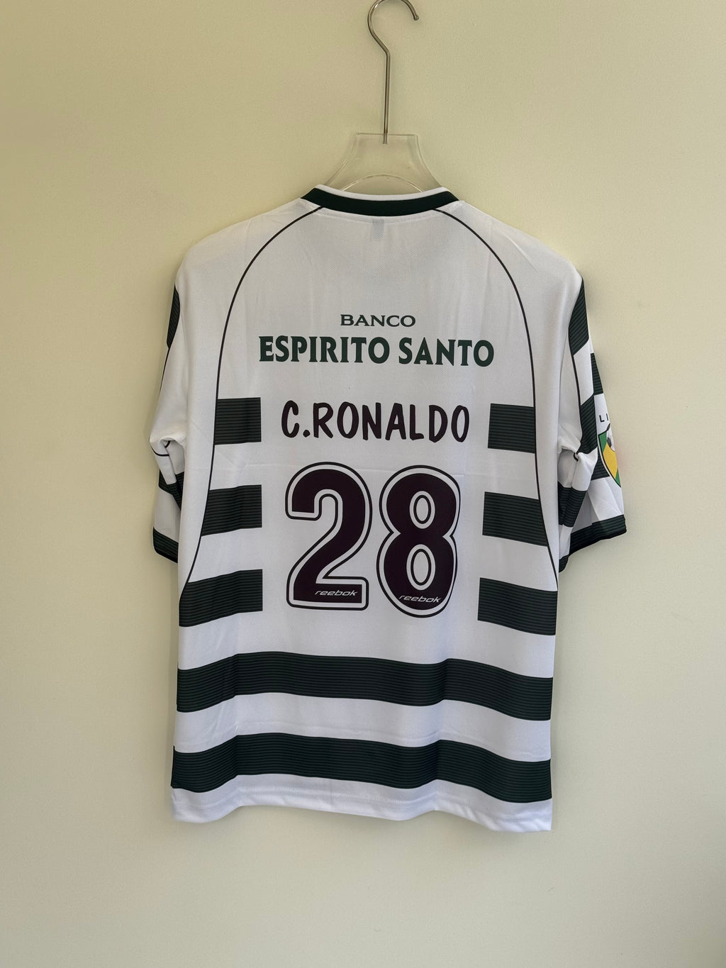 RONALDO SPORTING HOME KIT FIVE SLEEV EMBROIDERY