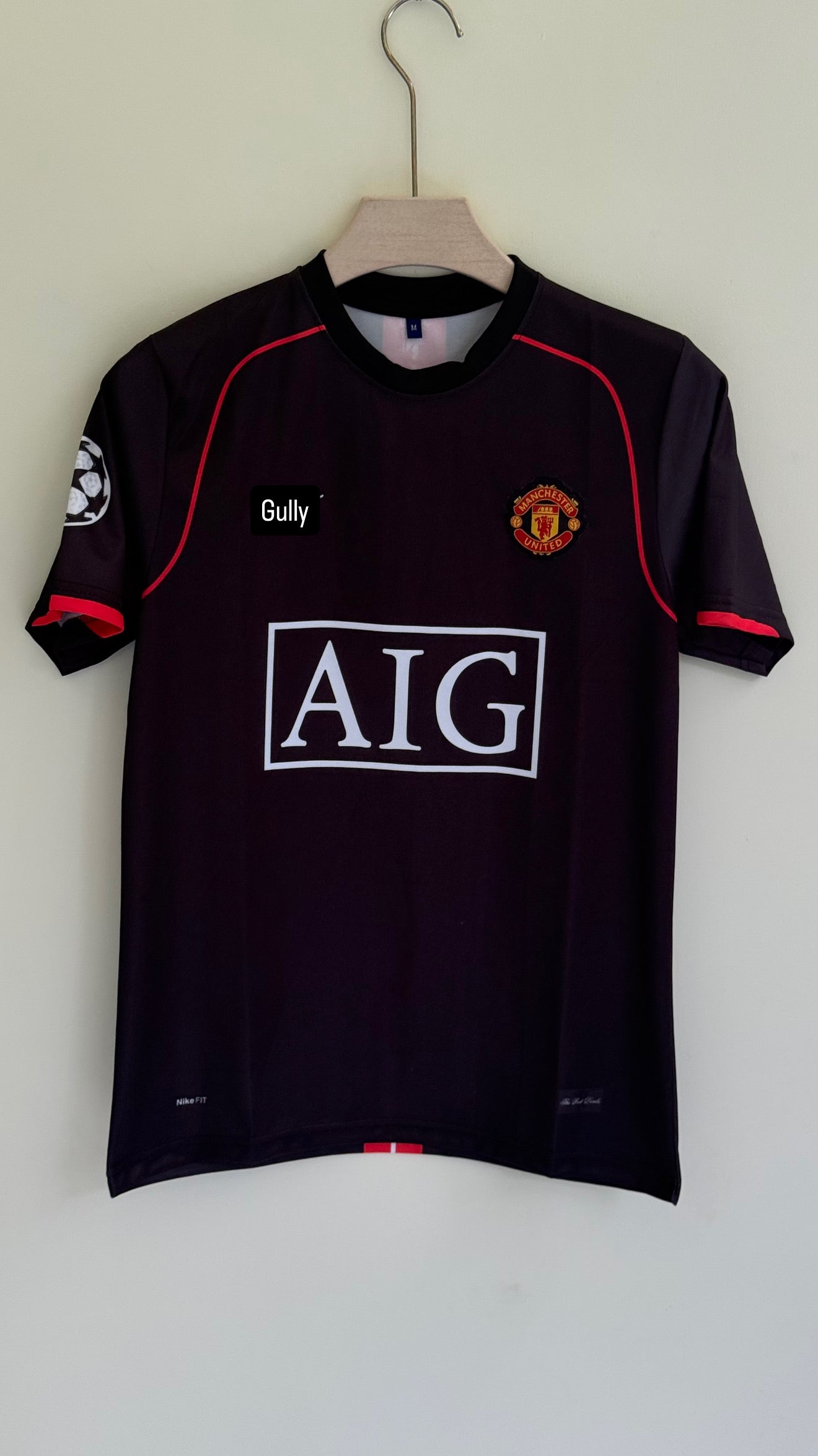 RONALDO UNITED 2008 AWAY KIT HALF SLEEVE EMBROIDERY