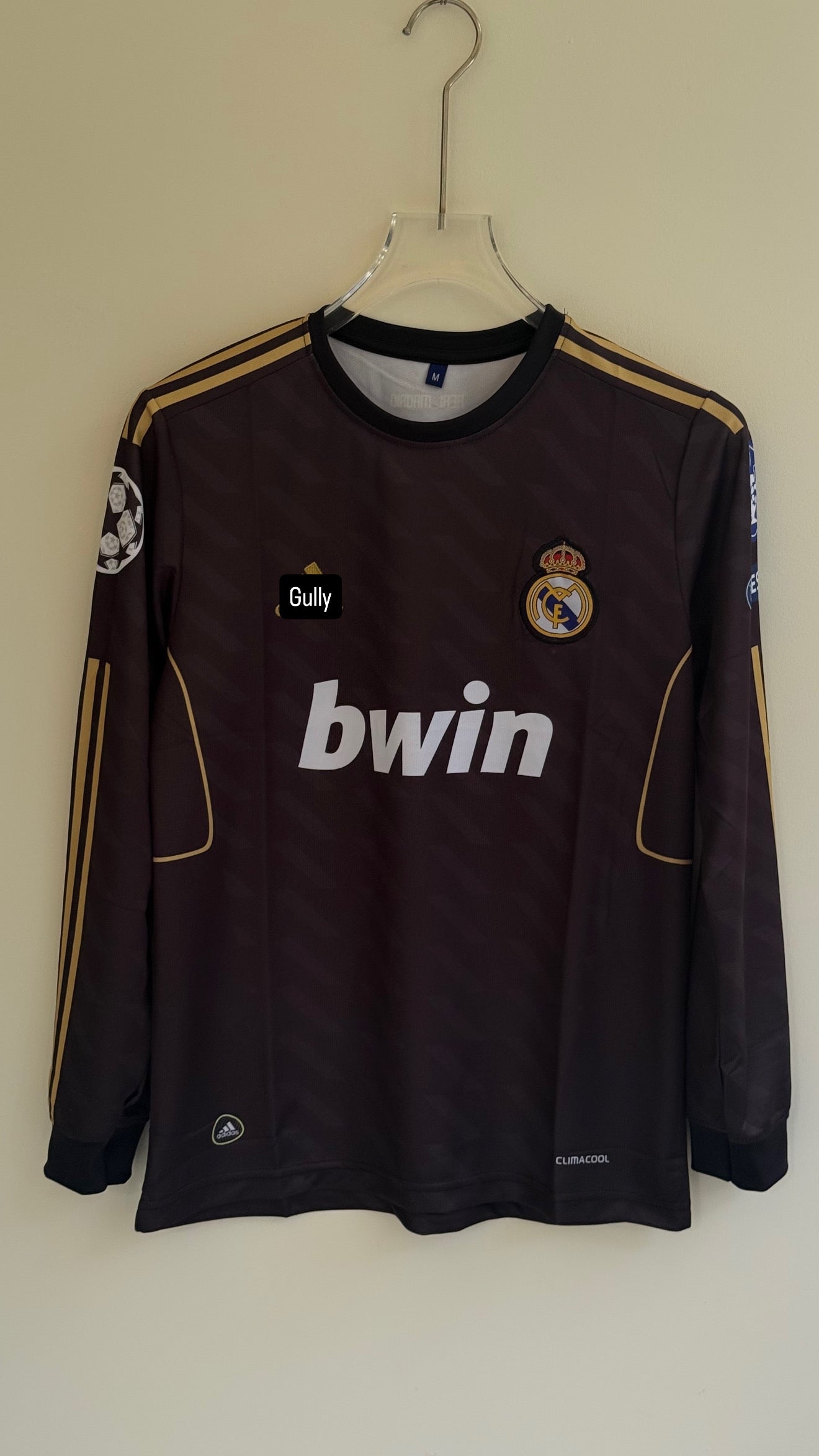 RONALDO REAL MADRID 2012 AWAY KIT FULL SLEEV EMBROIDERY
