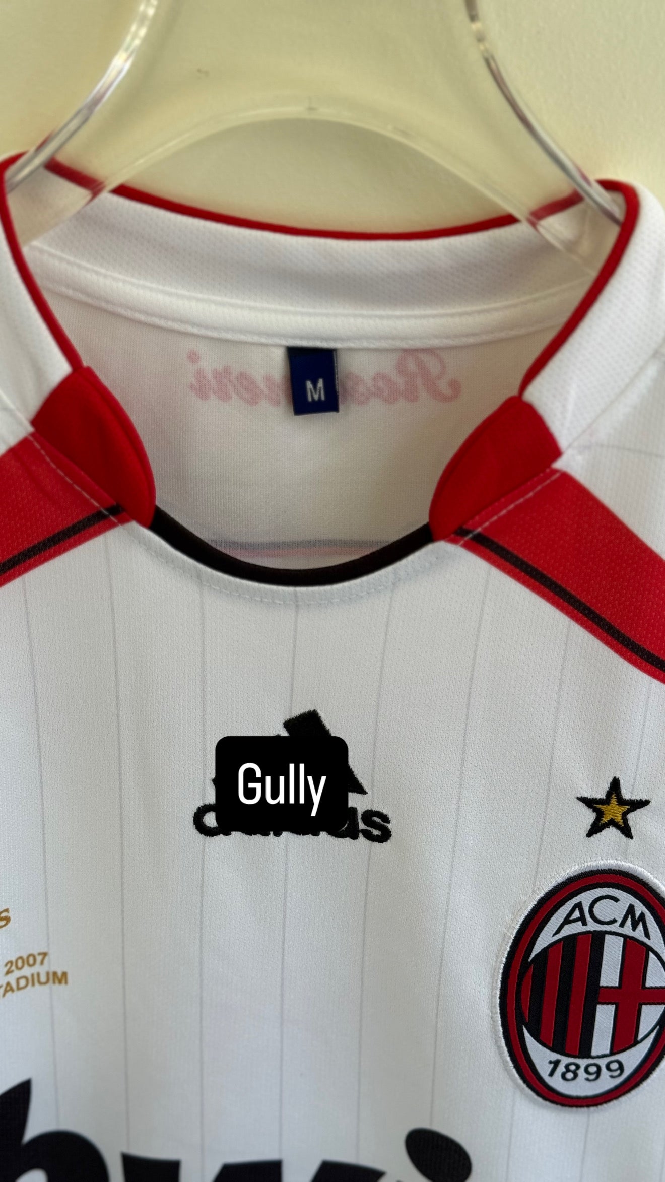 MALDINI AC MILAN 2006/07 AWAY KIT EMBROIDERY