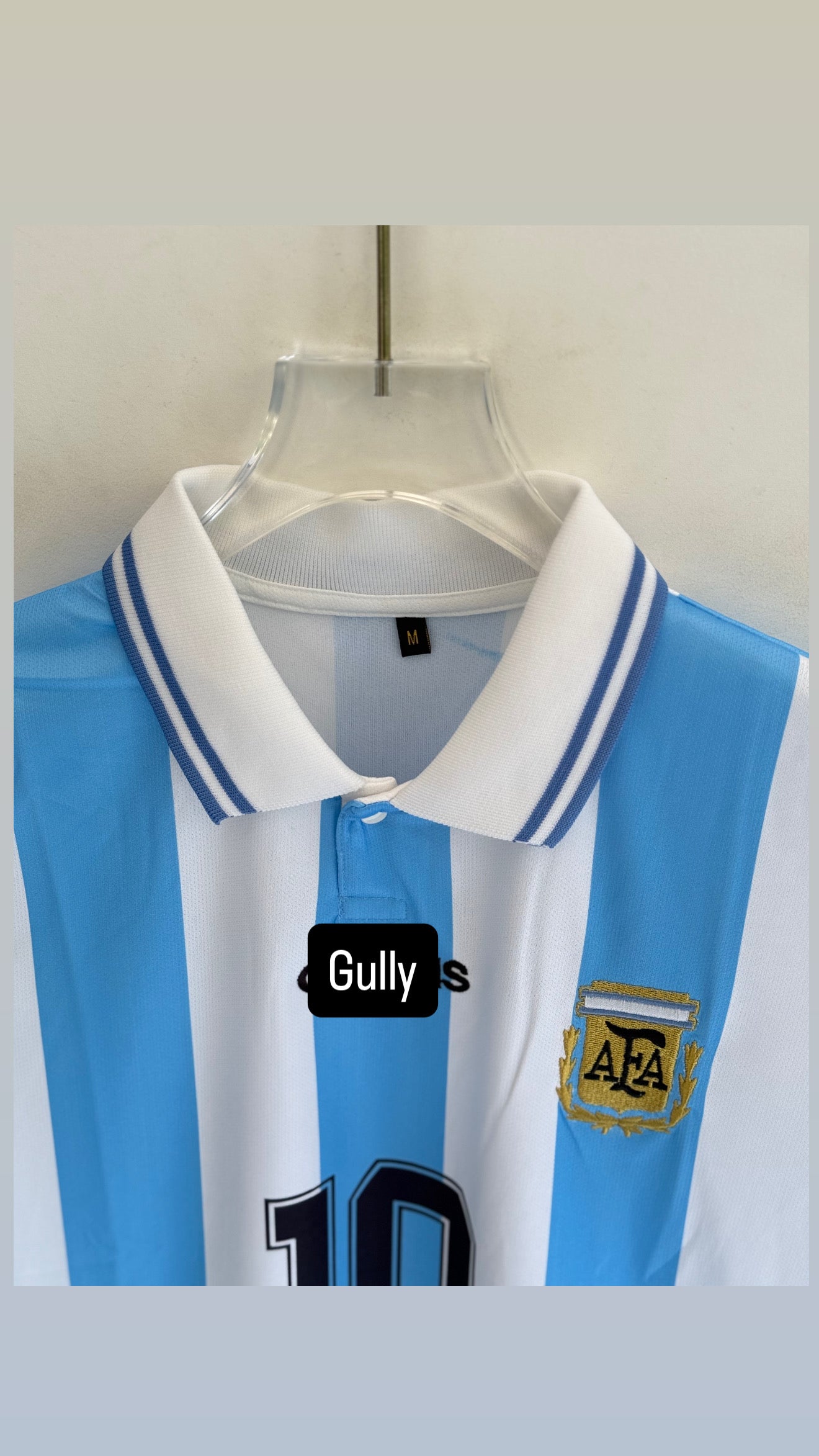 MARADONA ARG HOME KIT POLO EMBROIDERY