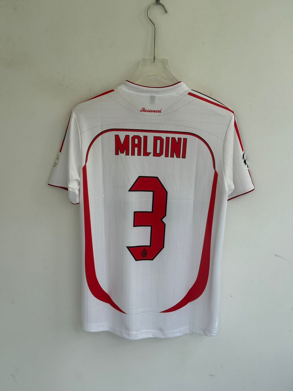 MALDINI AC MILAN AWAY KIT 2007 EMBROIDERY