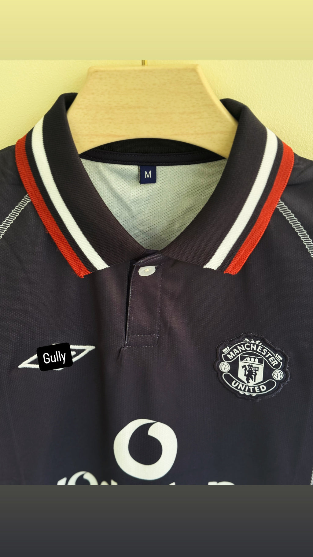BECKHAM UNITED 2000/01 THIRD KIT POLO EMBROIDERY