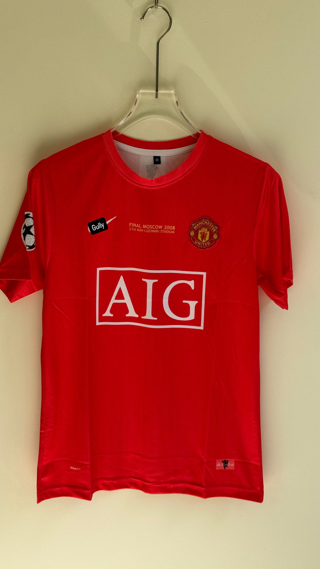 RONALDO UNITED 2008 HOME KIT EMBROIDERY