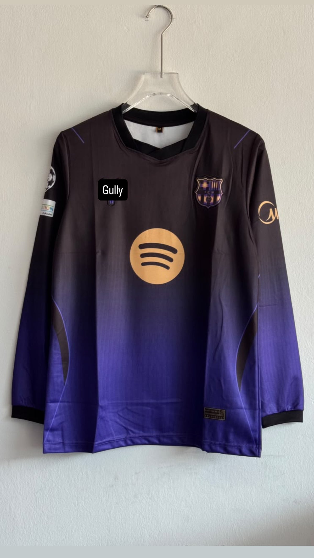 BARCELONA 26/27 AWAY KIT FULL SLEEV EMBROIDERY