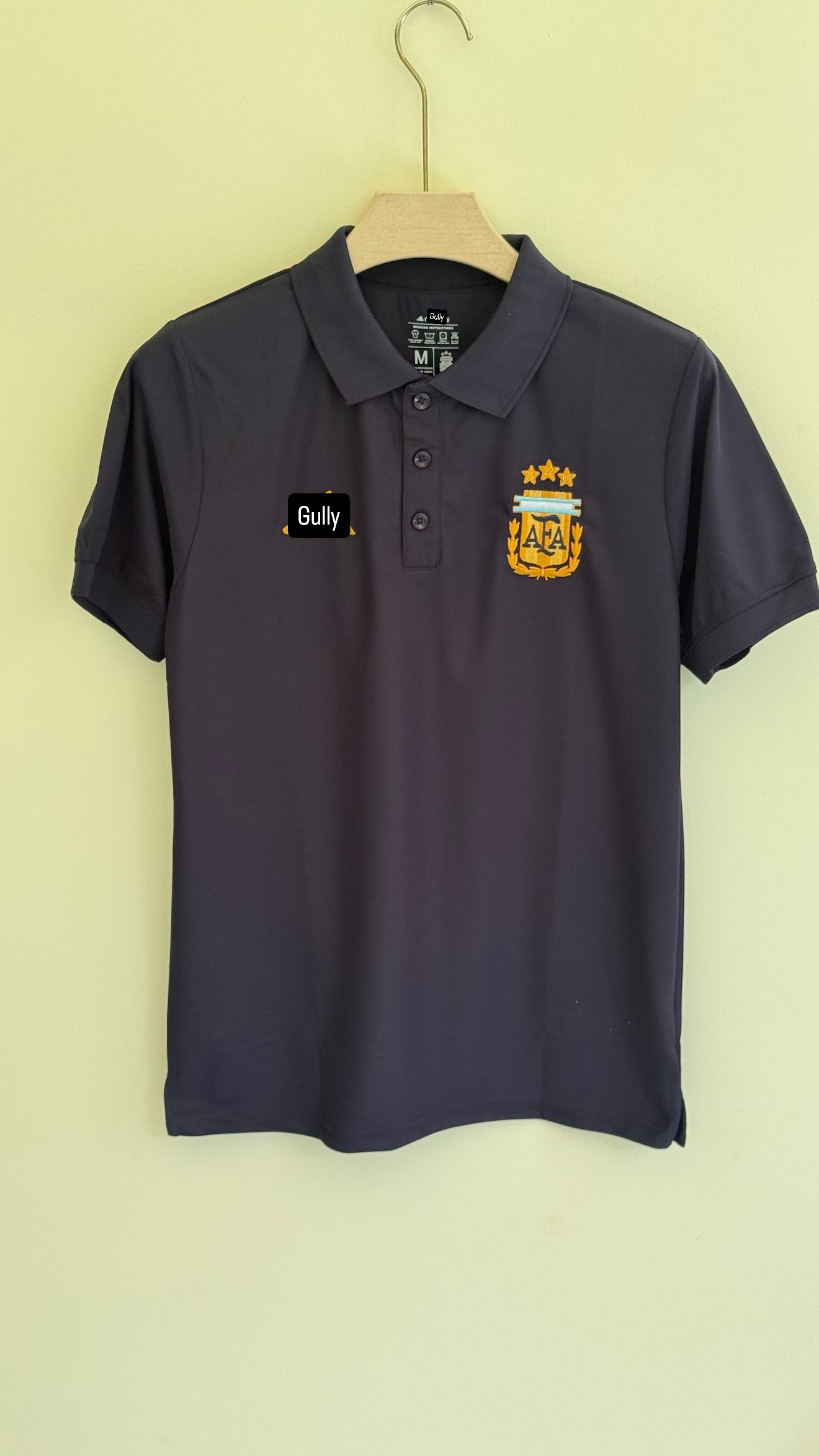 ARGENTINA POLO T SHIRT EMBROIDERY (NAVY BLUE )