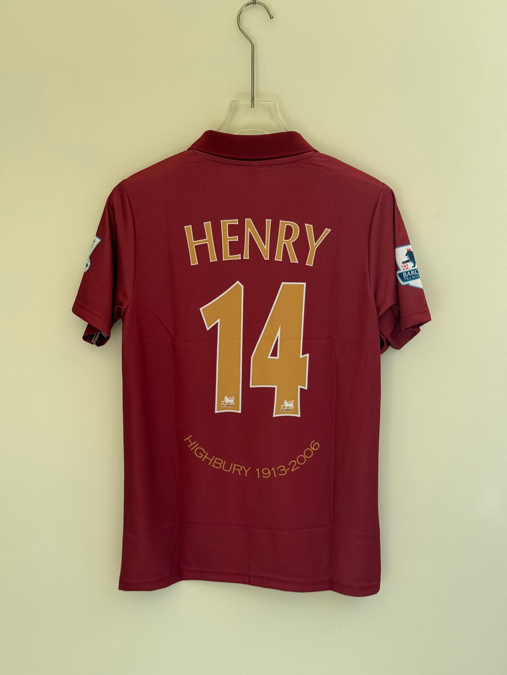 HENRY ARSENAL 2005/06 HOME KIT POLO EMBROIDERY