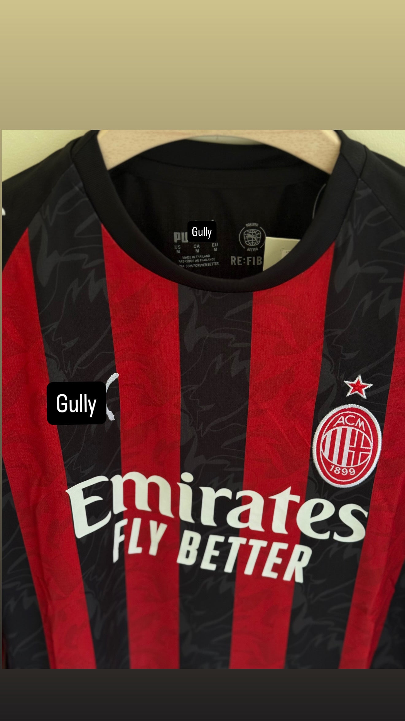 AC MILAN 25/26 HOME KIT FULL SLEEEV MASTER QUALITY EMBROIDERY