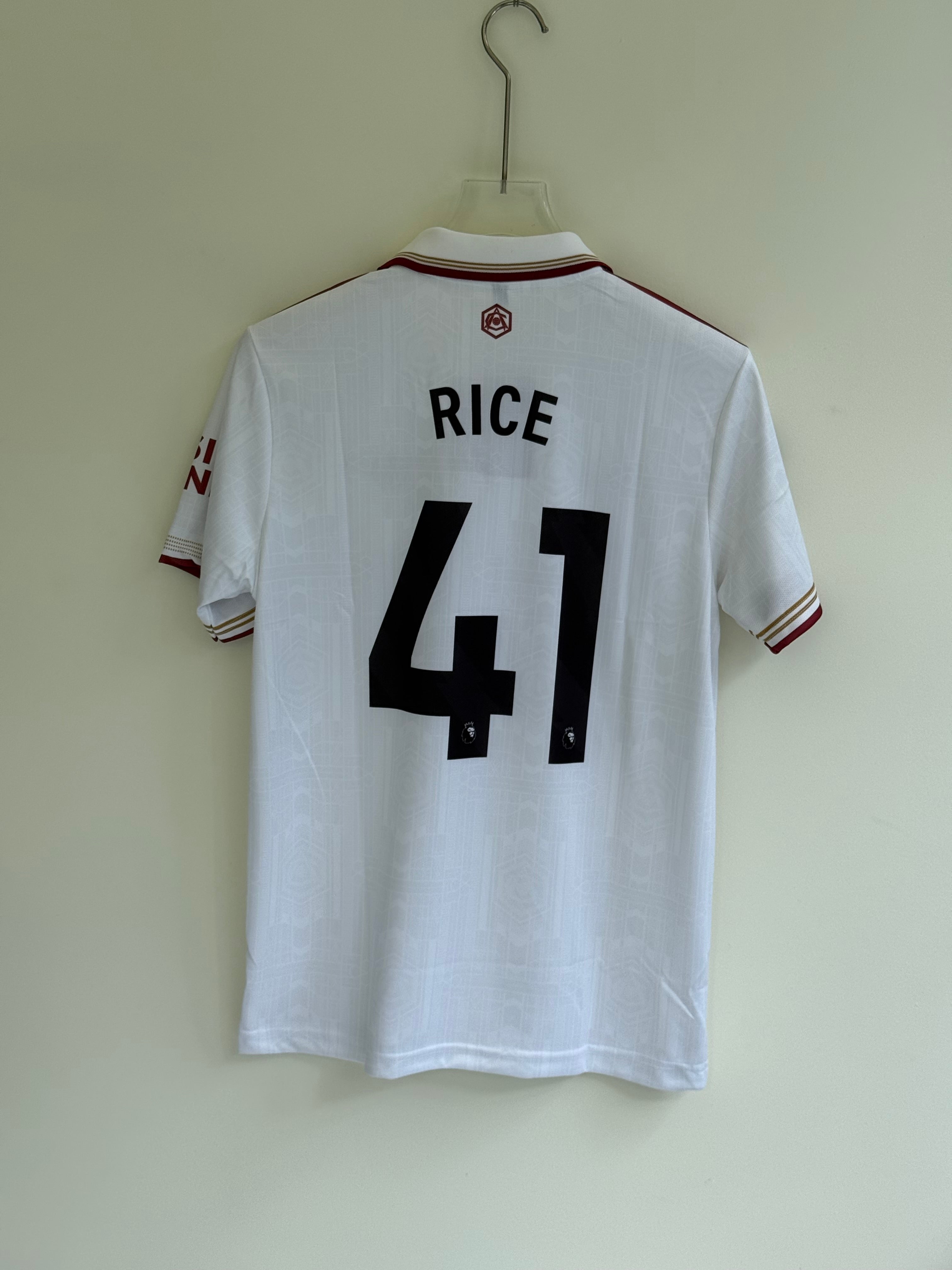 RICE ARSENAL AWAY KIT POLO EMBROIDERY 25/26