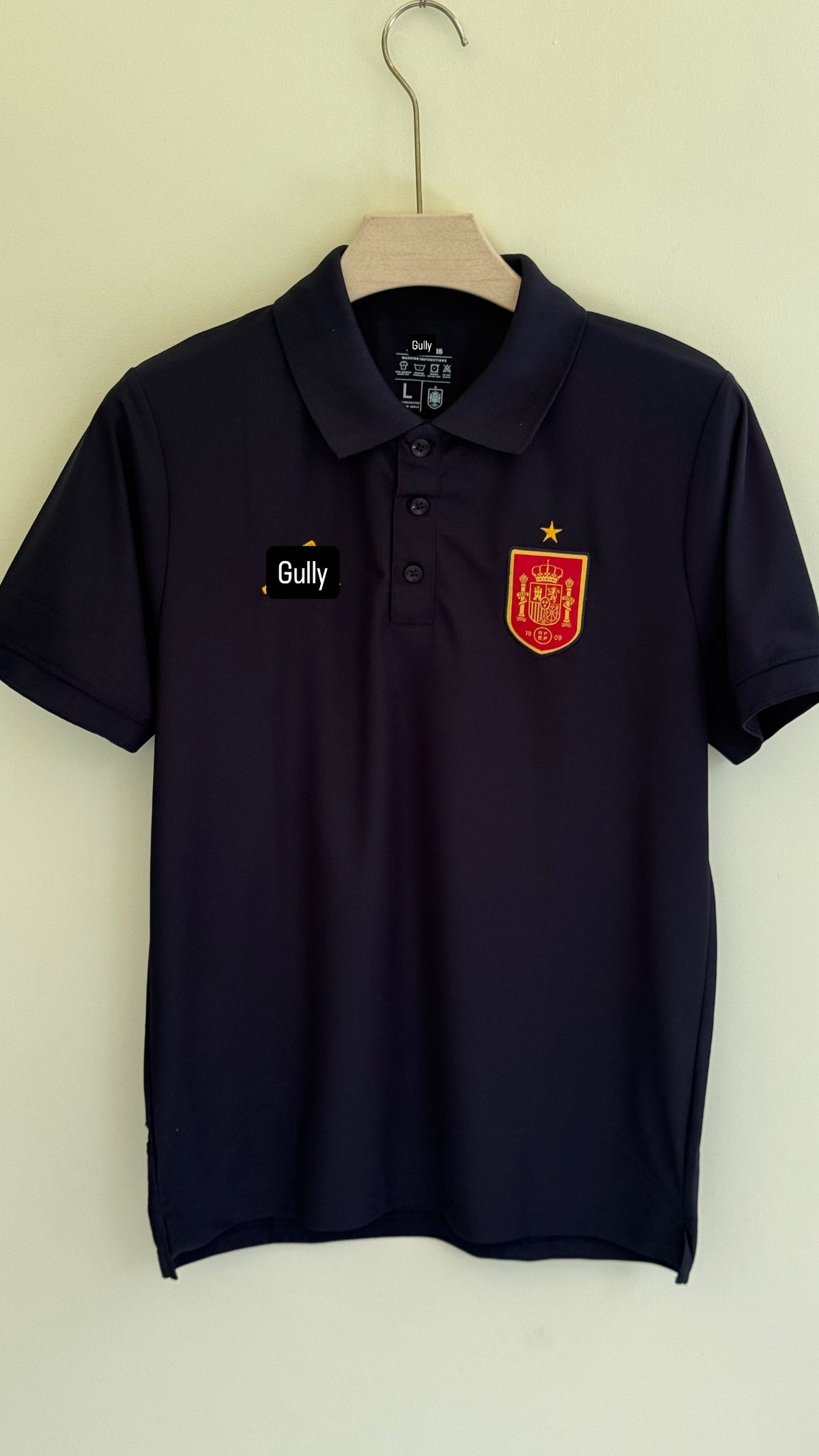 SPAIN POLO T SHIRT EMBROIDERY (NAVY BLUE ) - Small