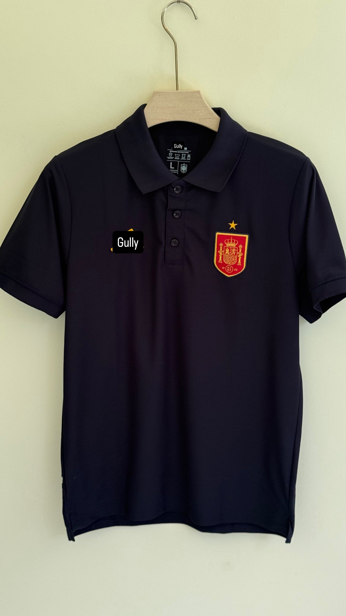 SPAIN POLO T SHIRT EMBROIDERY (NAVY BLUE )