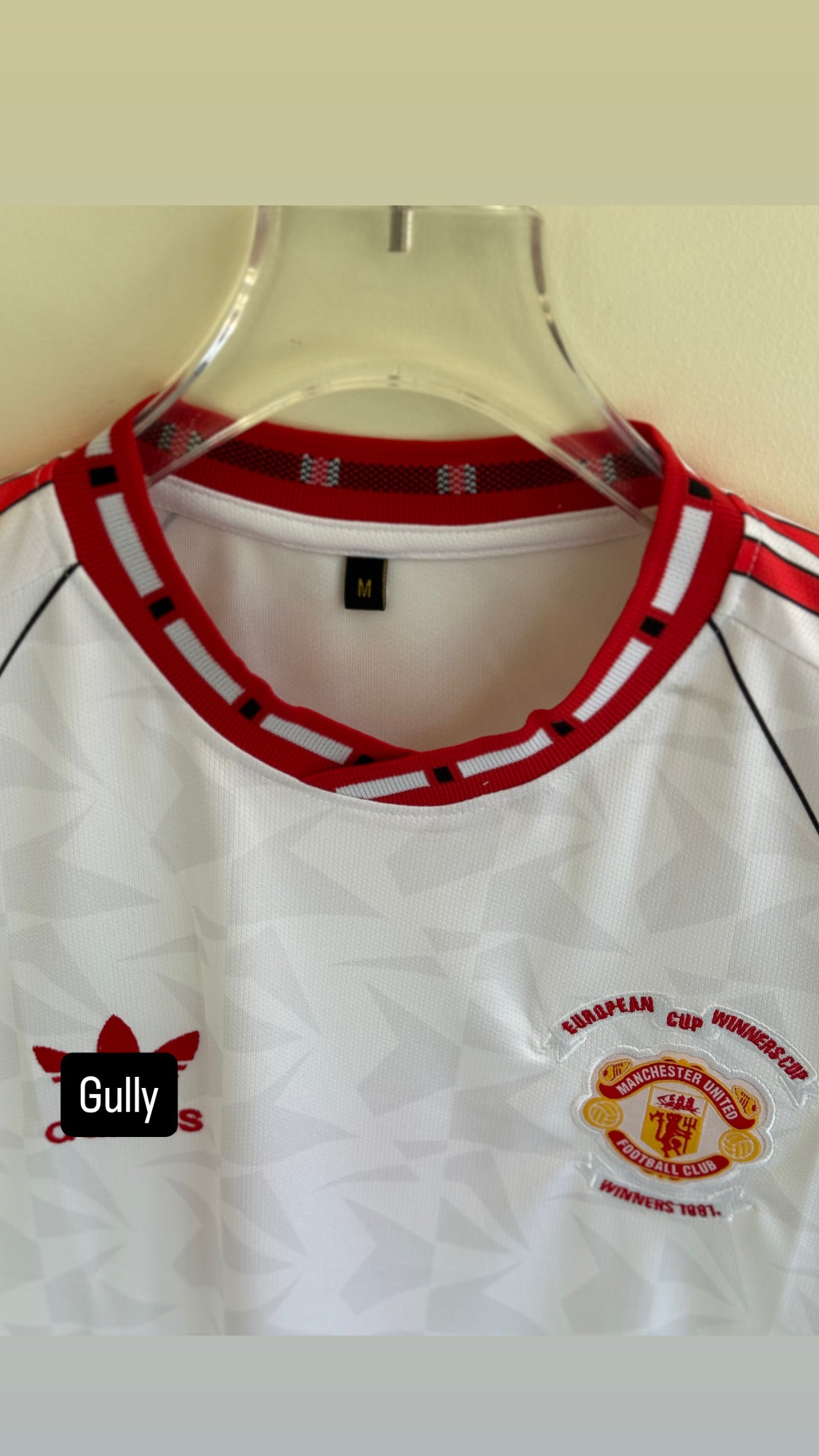 UNITED 1991 EUROPEAN CUP WINNER KIT EMBROIDERY