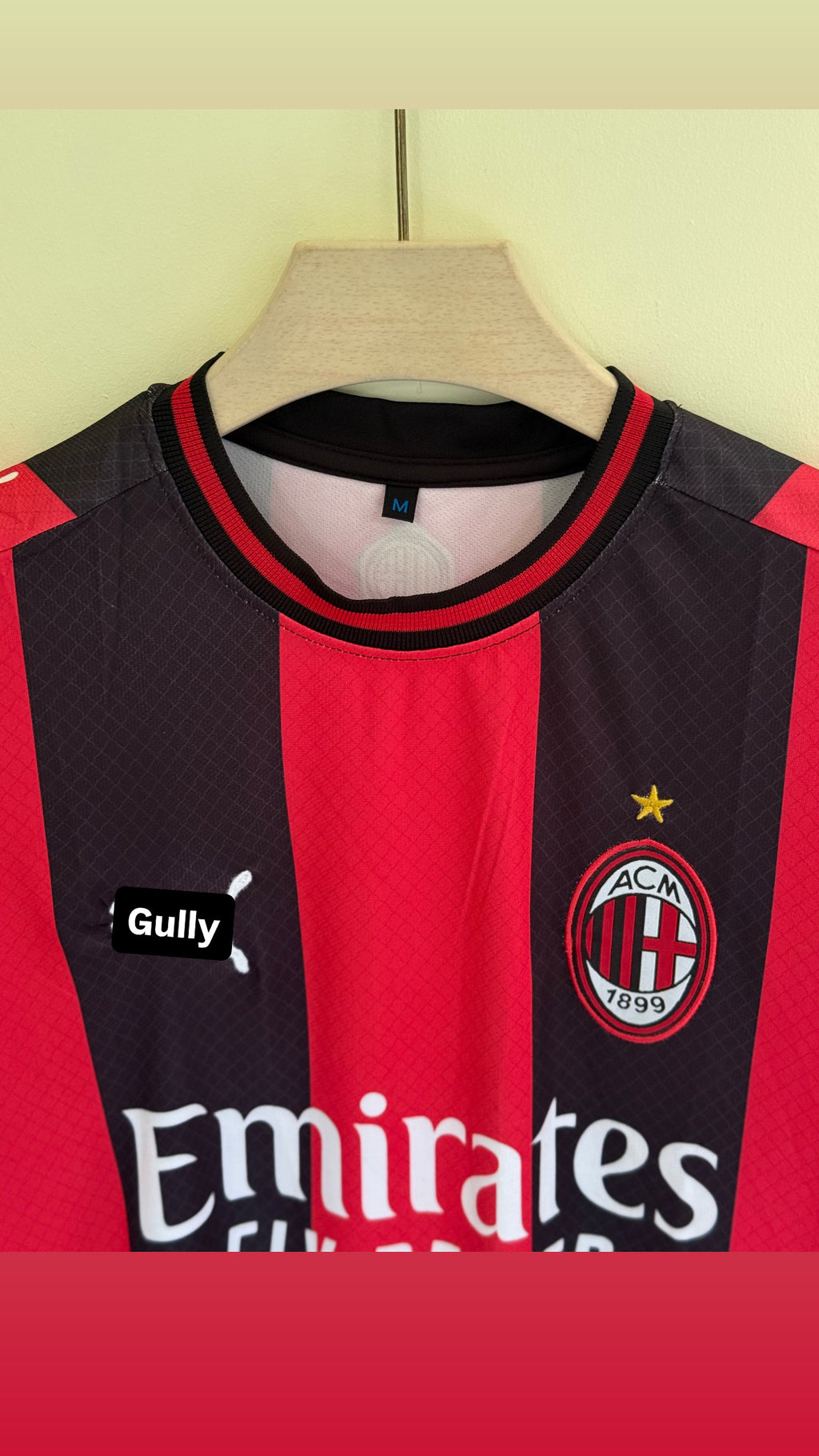 PULISIC AC MILAN HOME KIT 26/27 EMBROIDERY