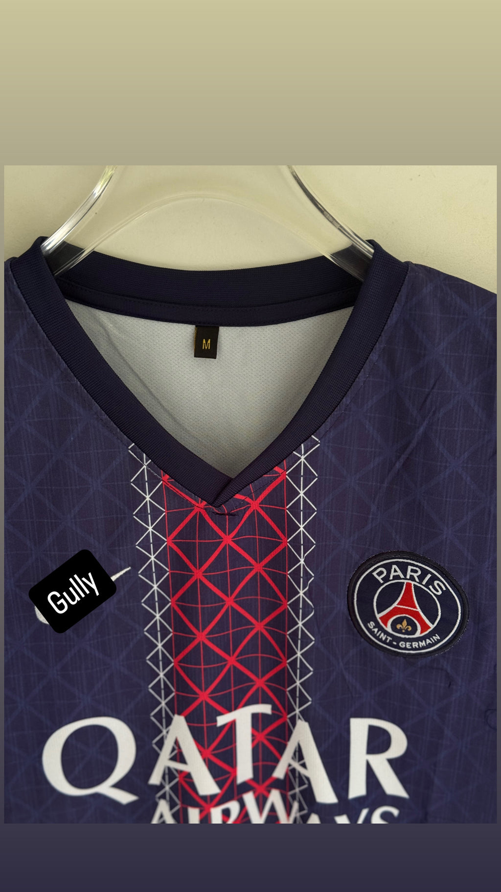 N.MENDES PSG 25/26 HOME KIT EMBROIDERY