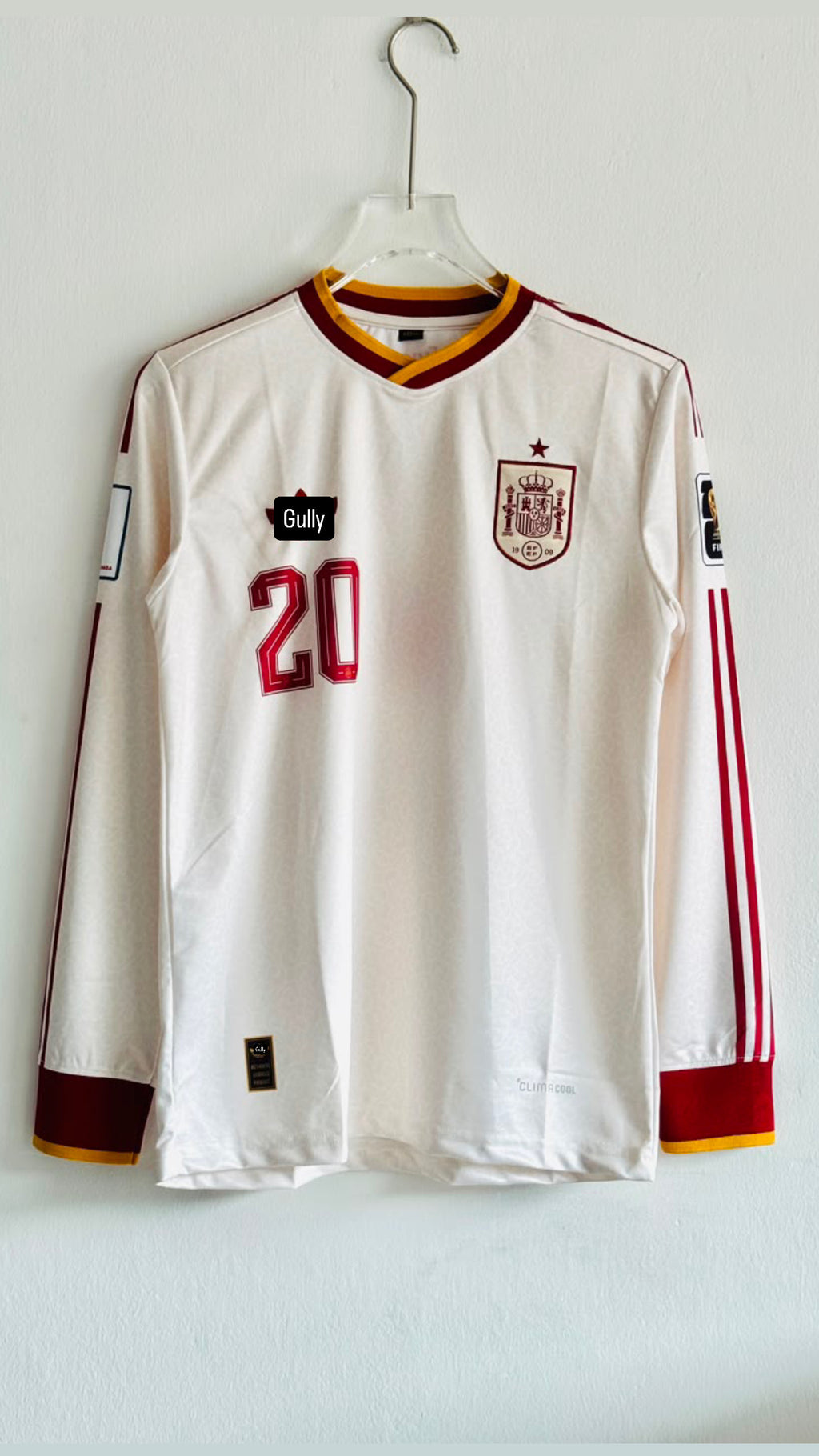PEDRI SPAIN 2026 WORLD CUP AWAY FULL SLEEV EMBROIDERY