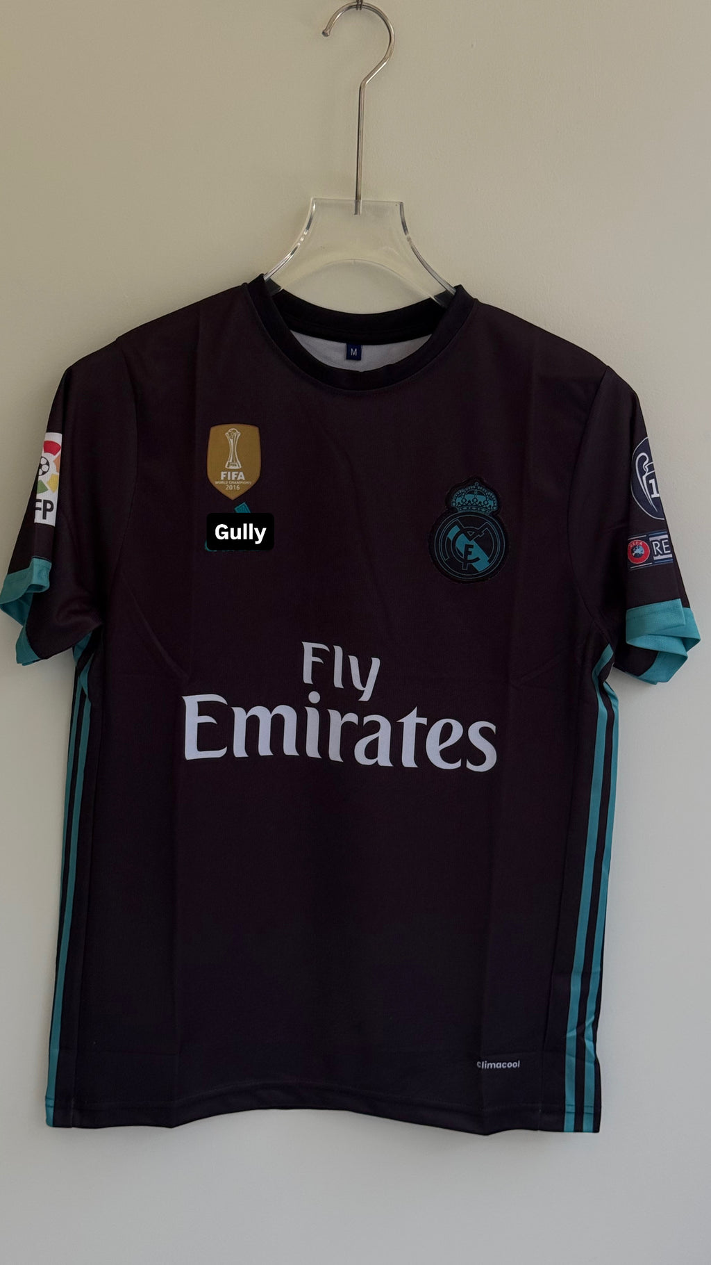 RONALDO REAL MADRID 2017/18 AWAY KIT EMBROIDERY