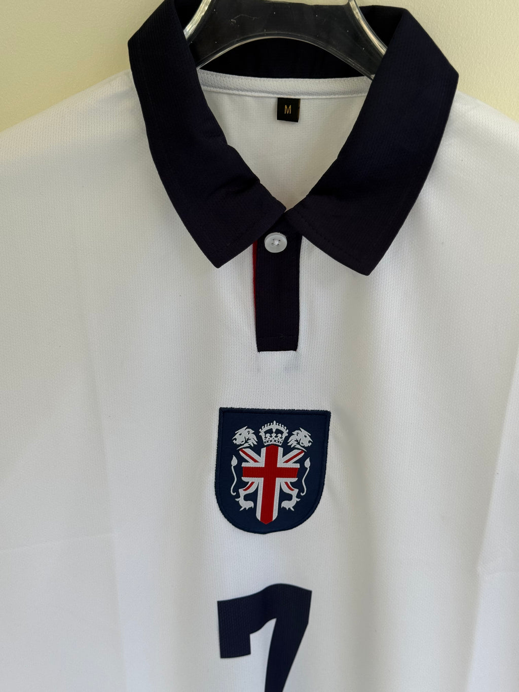ENGLAND VINTAGE KIT POLO FIVE SLEEV EMBROIDERY