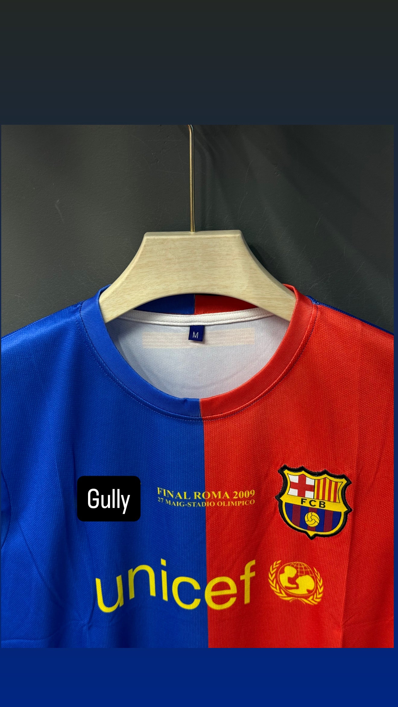 MESSI BARCELONA 2009 HOME KIT FULL SLEEV EMBROIDERY