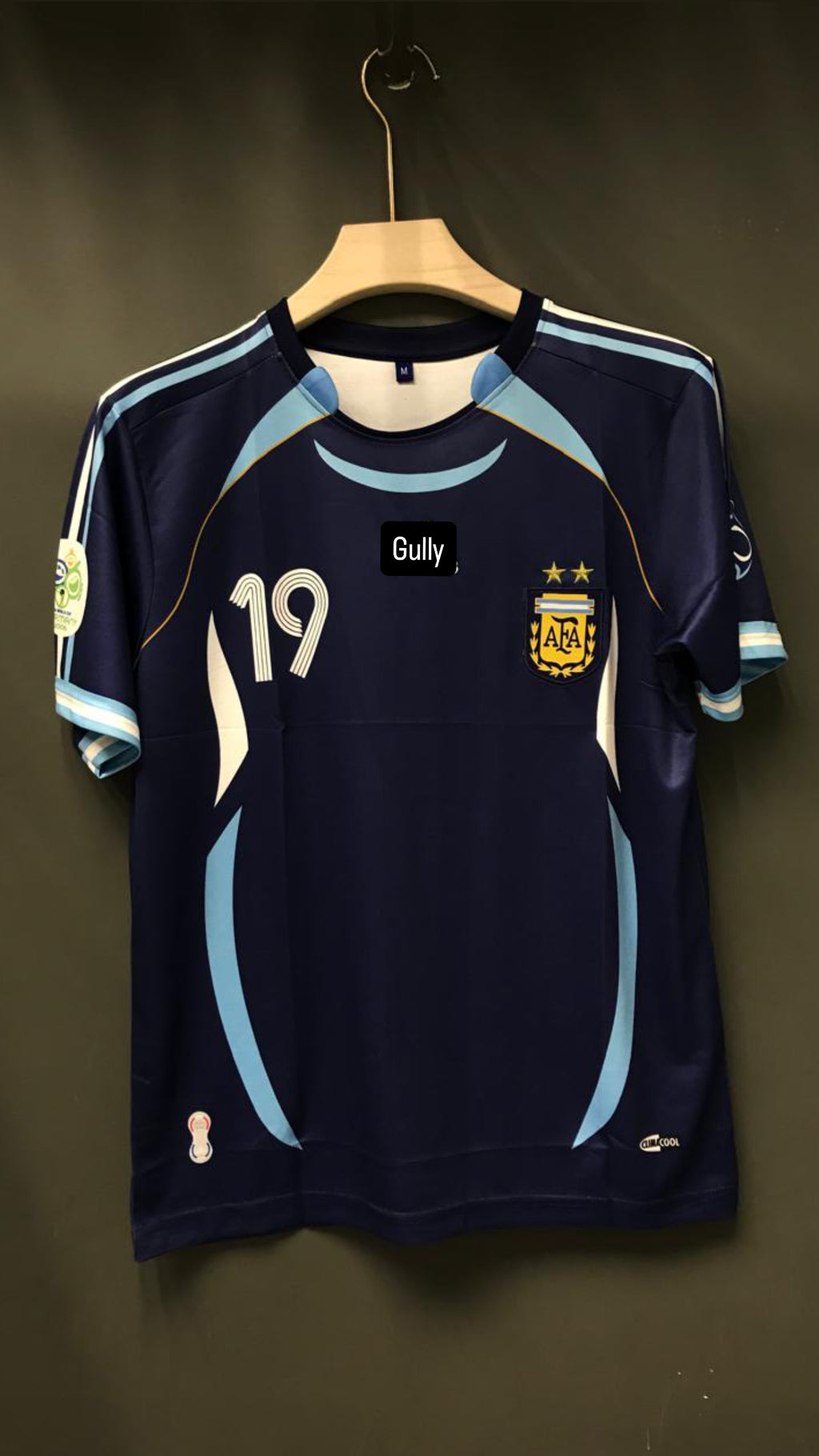 MESSI ARGENTINA 2006 AWAY EMBROIDEY