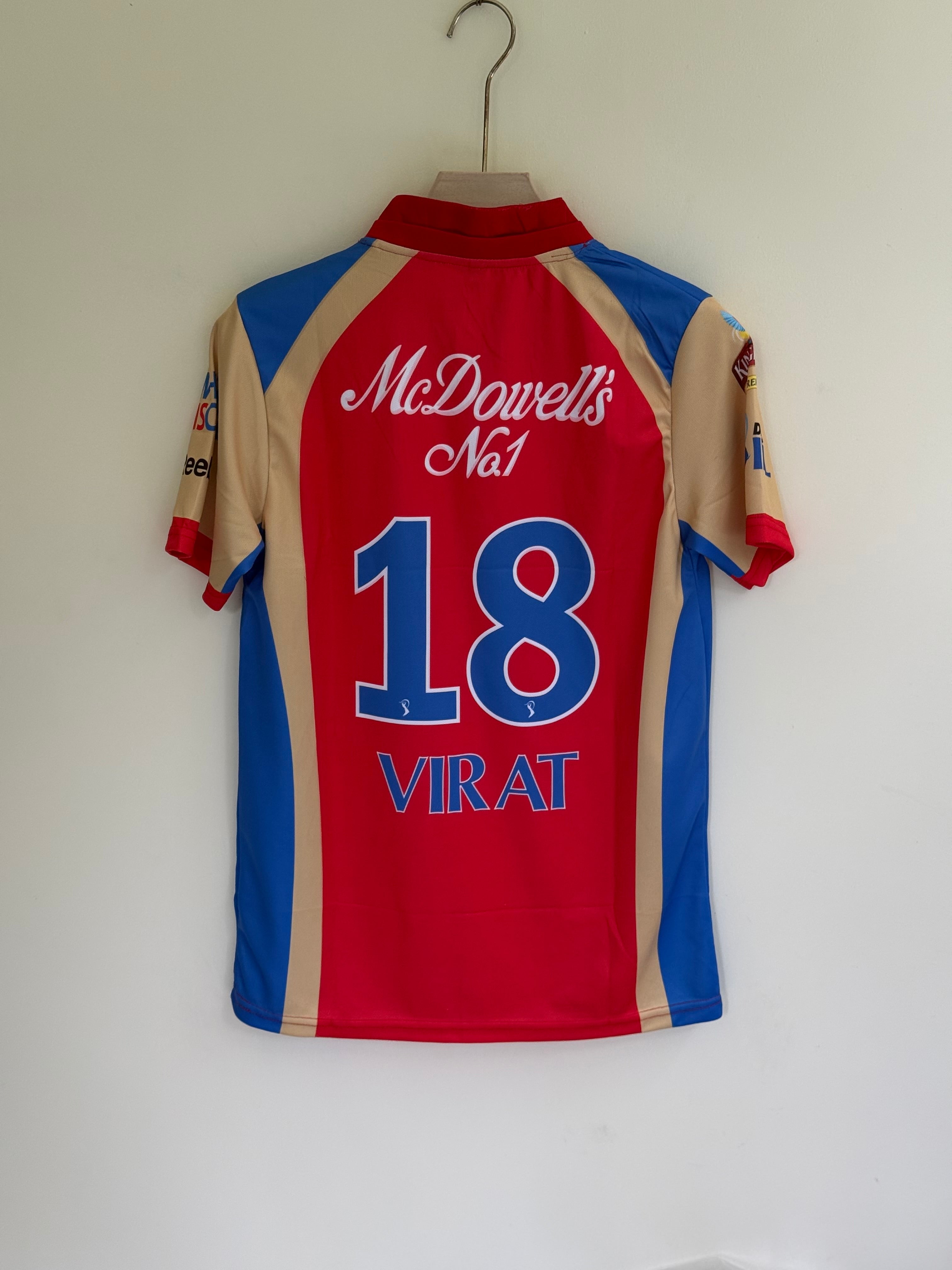 VIRAT KOHLI 2011 RCB HOME KIT EMBROIDERY