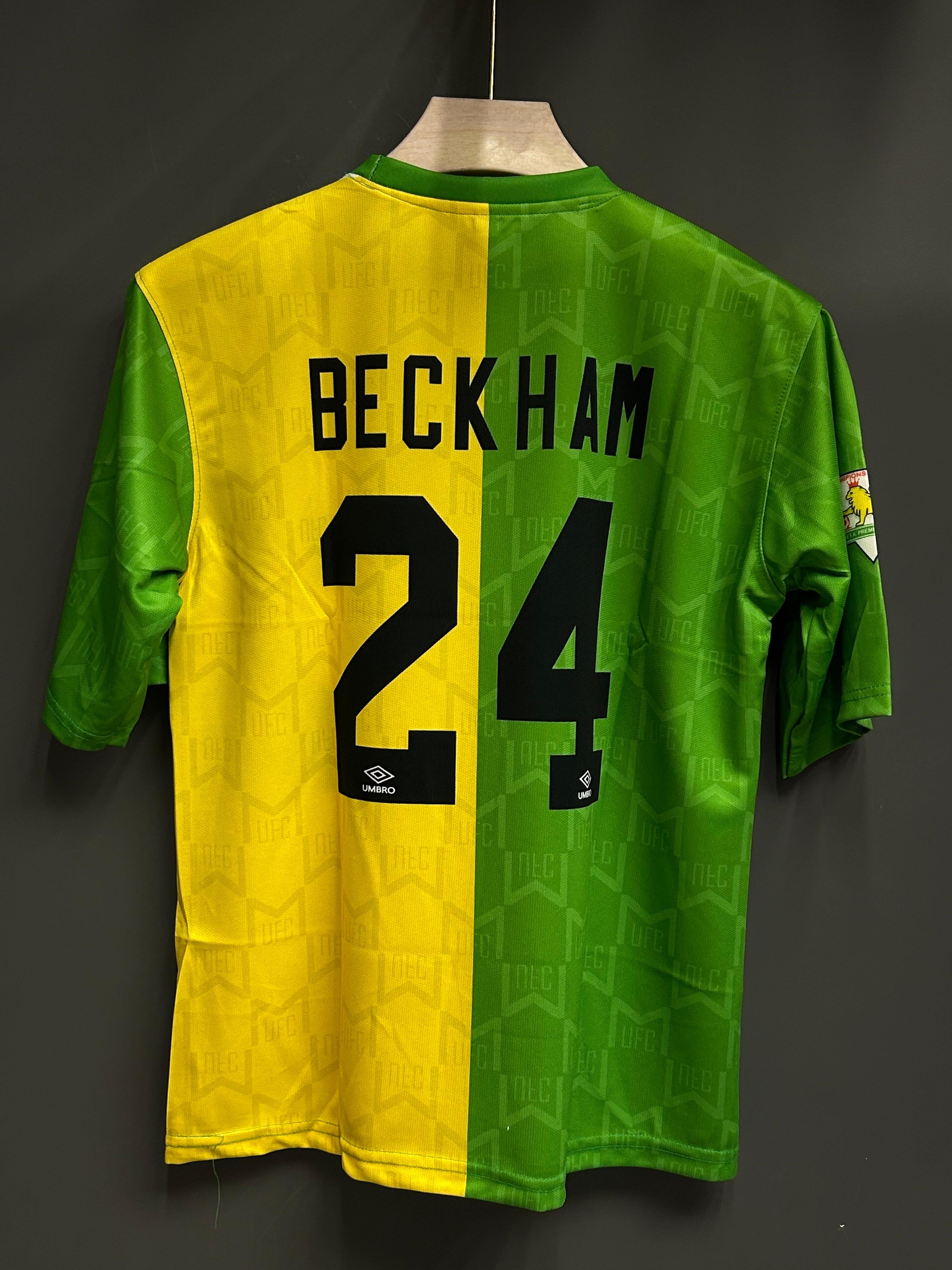 BECKHAM UNITED 1992/93 AWAY FIVE SLEEV