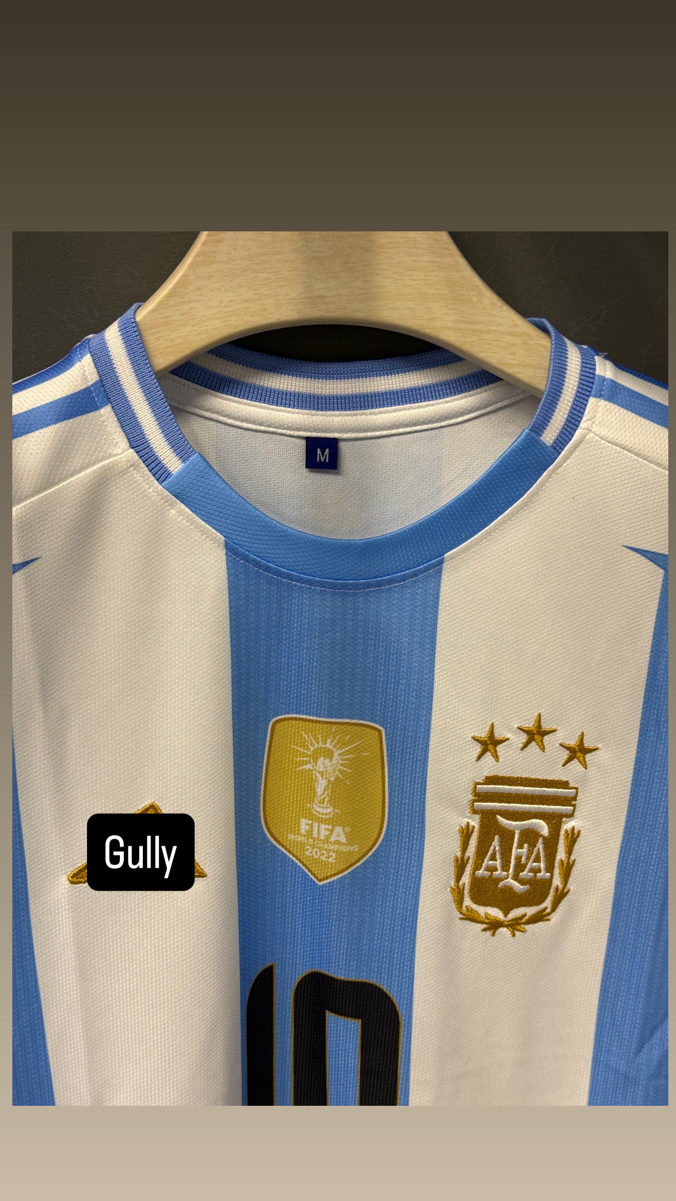 MESSI ARGENTINA 2022 WORLDCUP KIT 3star EMBROIDERY