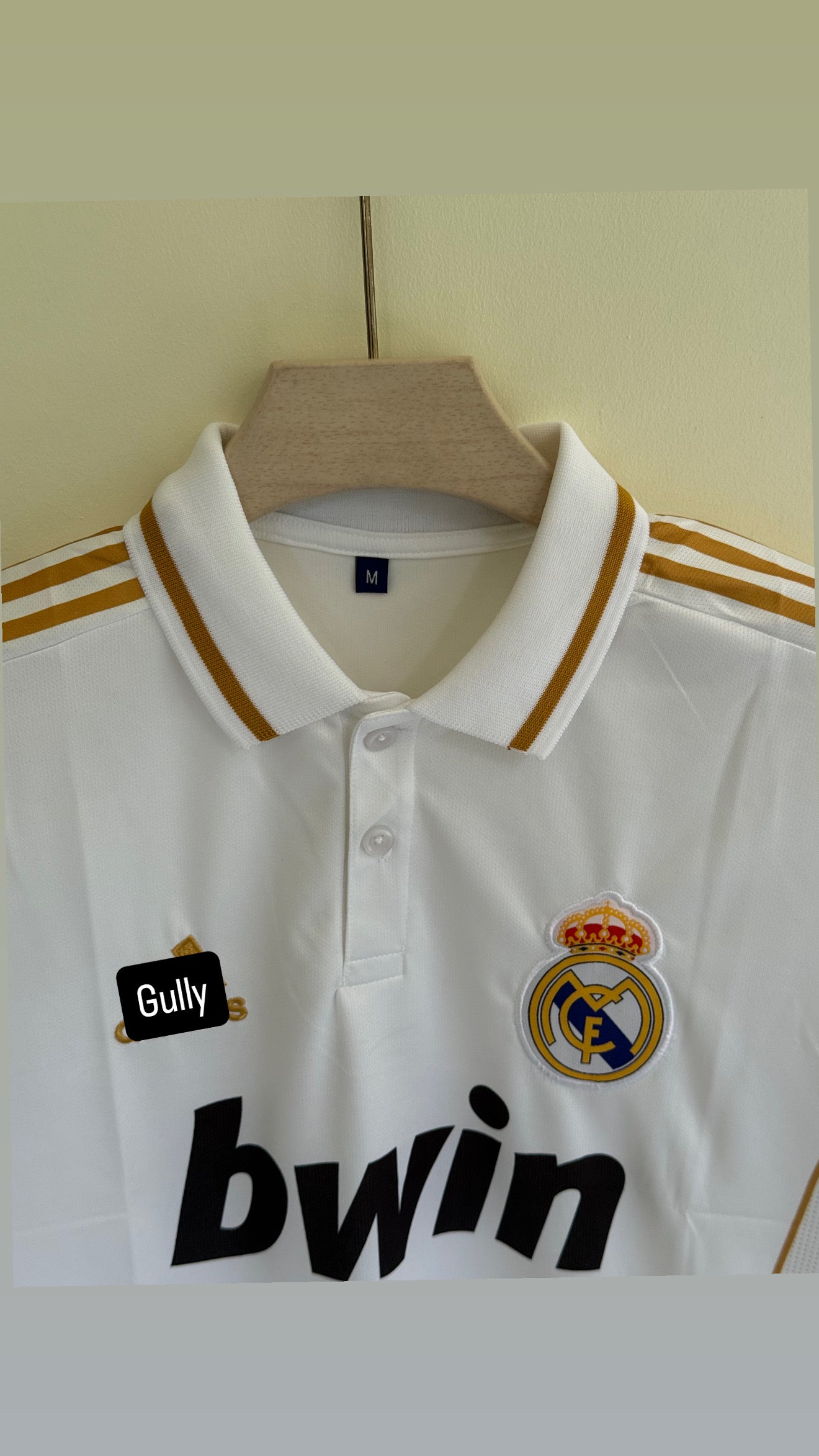 RONALDO REAL MADRID 2011/12 HOME KIT POLO FULL SLEEV EMBROIDERY