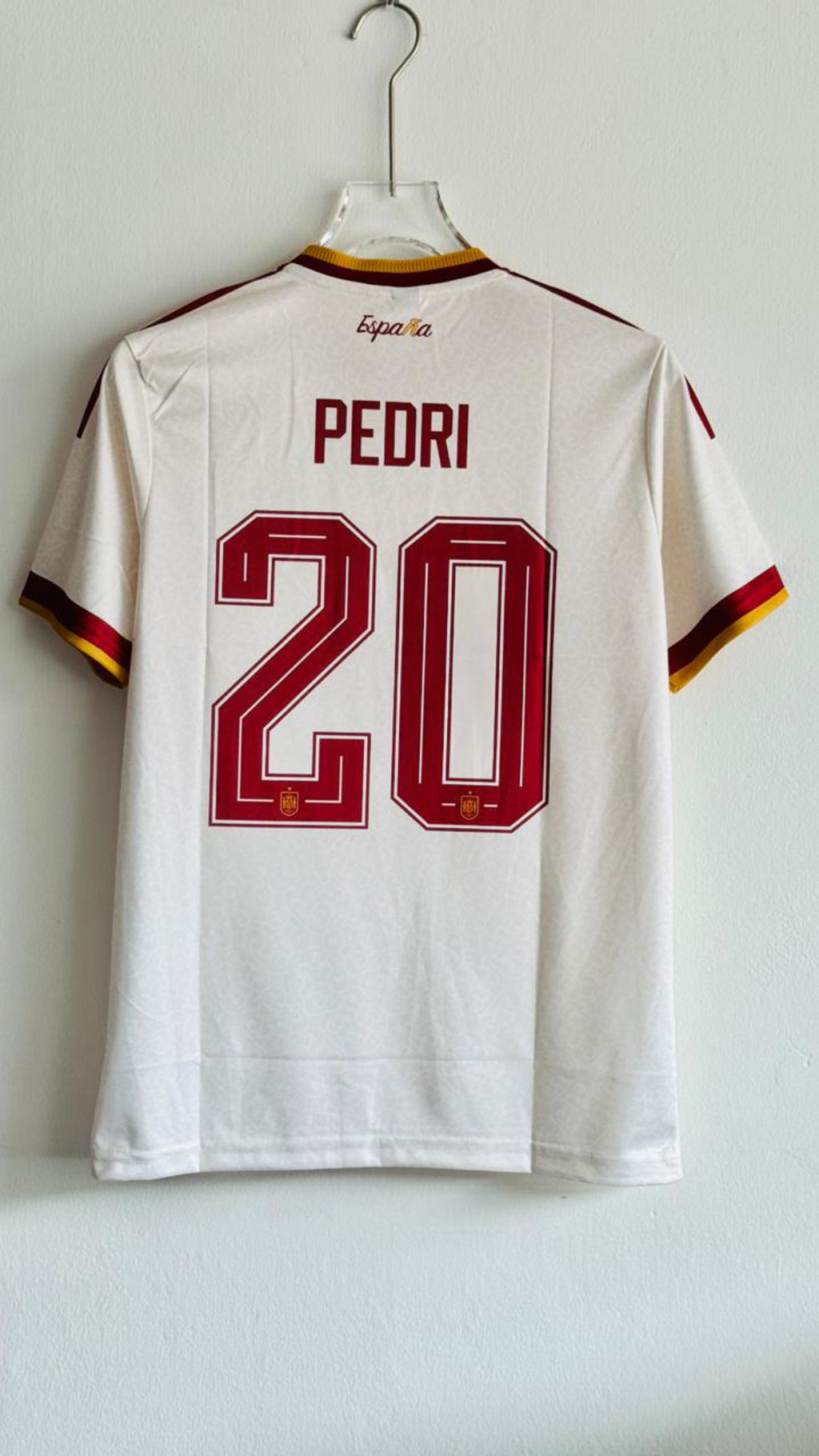PEDRI SPAIN WORLD CUP 2026 AWAY KIT EMBROIDERY