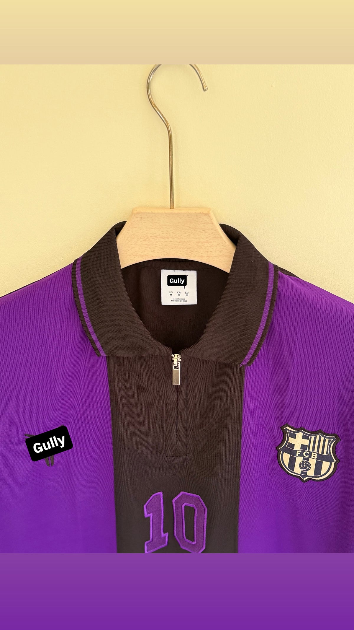 BARCELONA PURPLE POLO EMBROIDERY T SHIRT