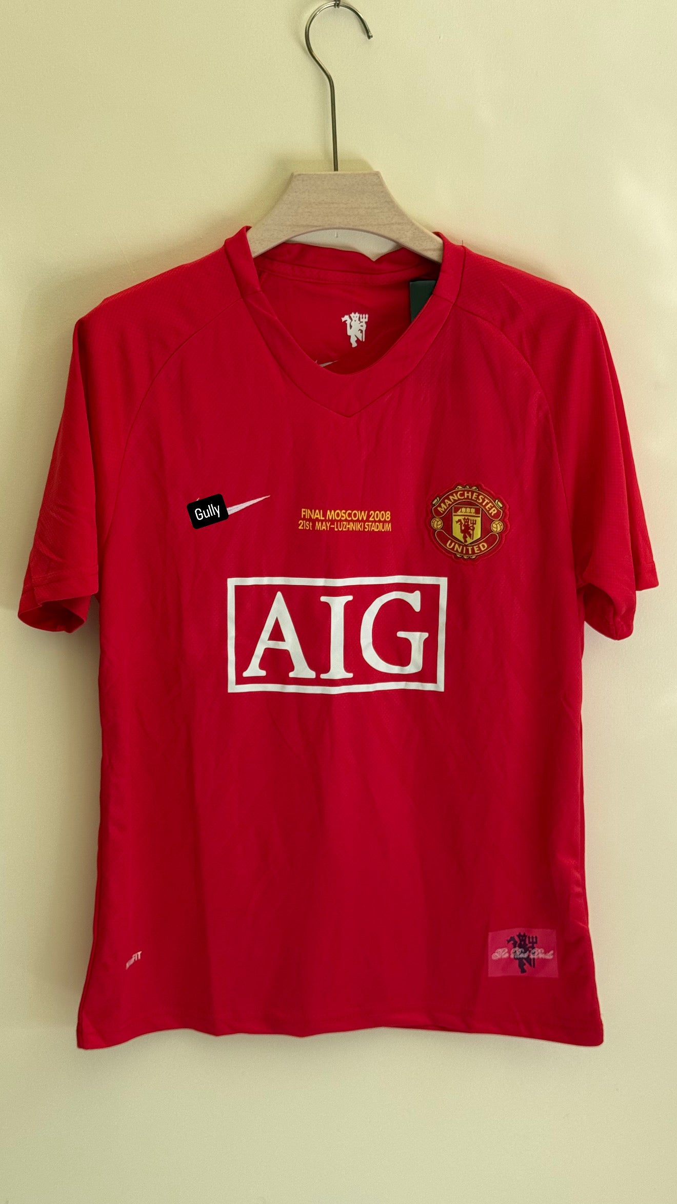 MANCHESTER UNITED 2008 HOME KIT MASTER QUALITY EMBROIDERY