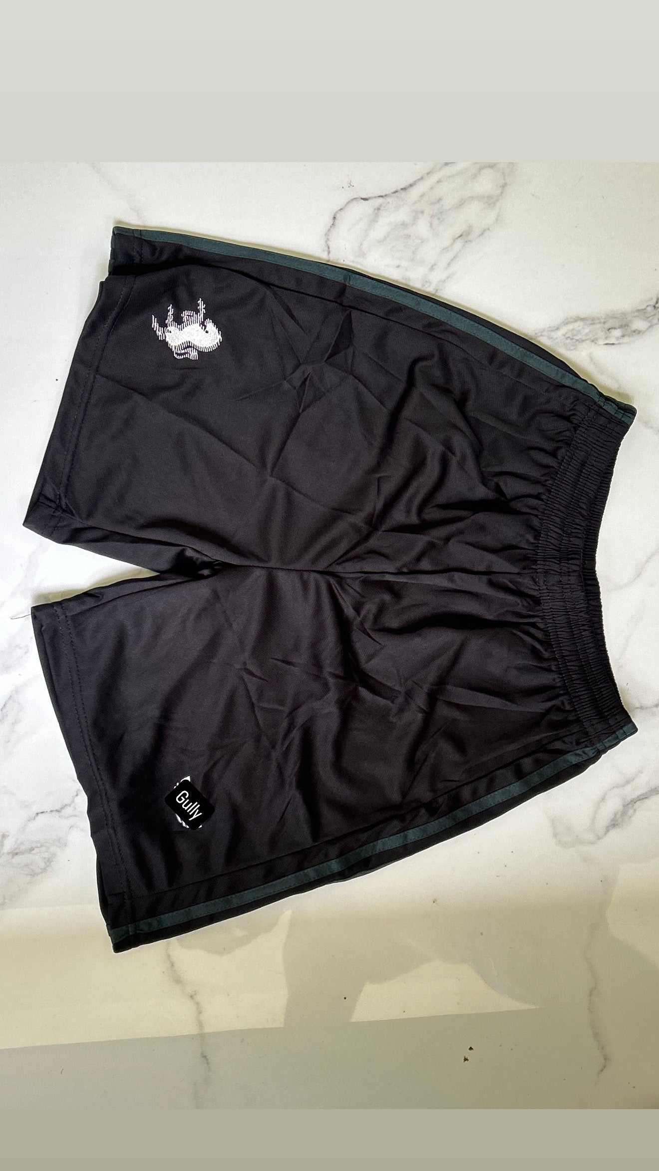 JUVENTUS BLACK SHORTS EMBROIDERY