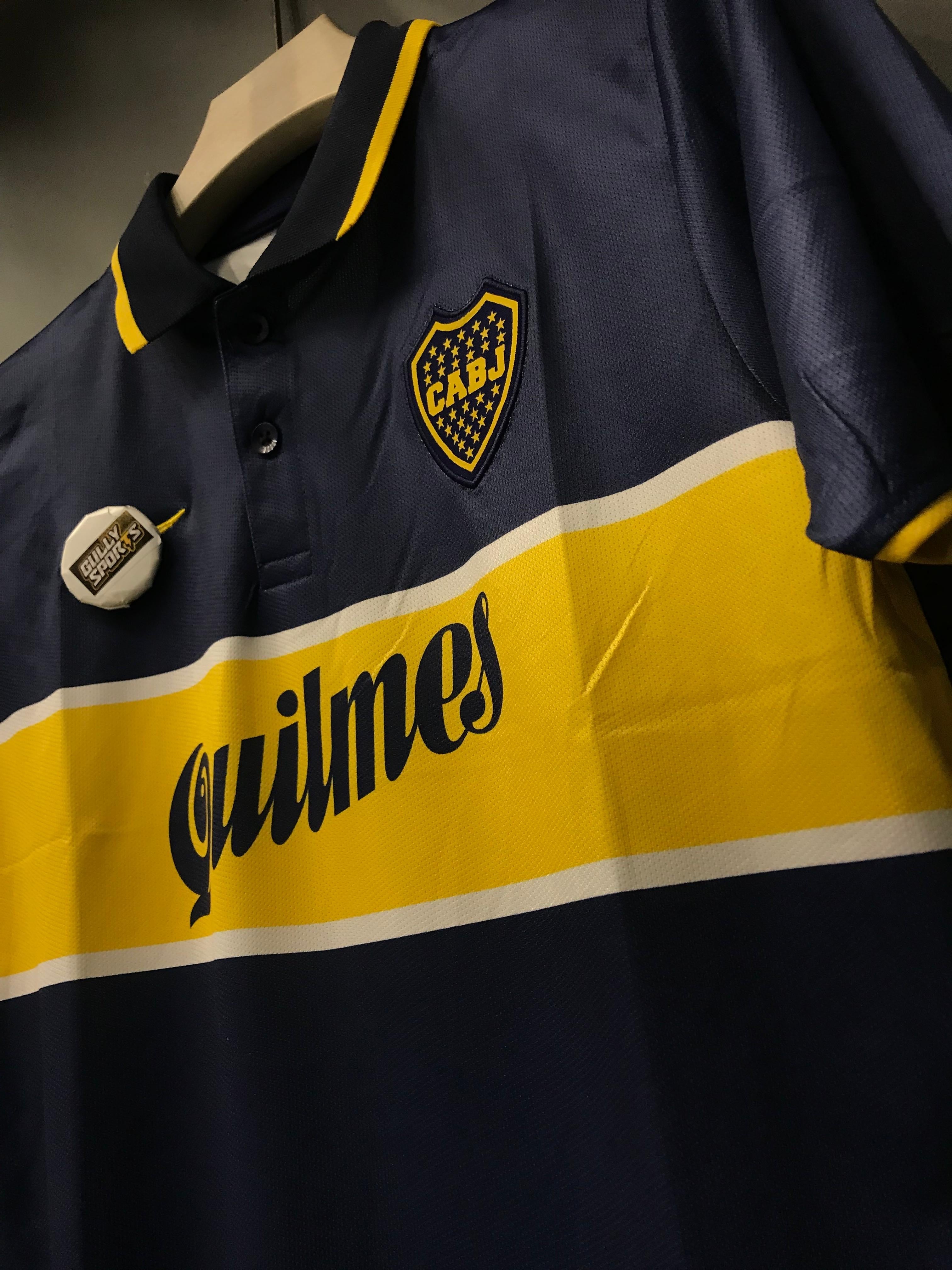 MARADONA BOCCA JUNIOR HOME KIT POLO EMBROIDERY