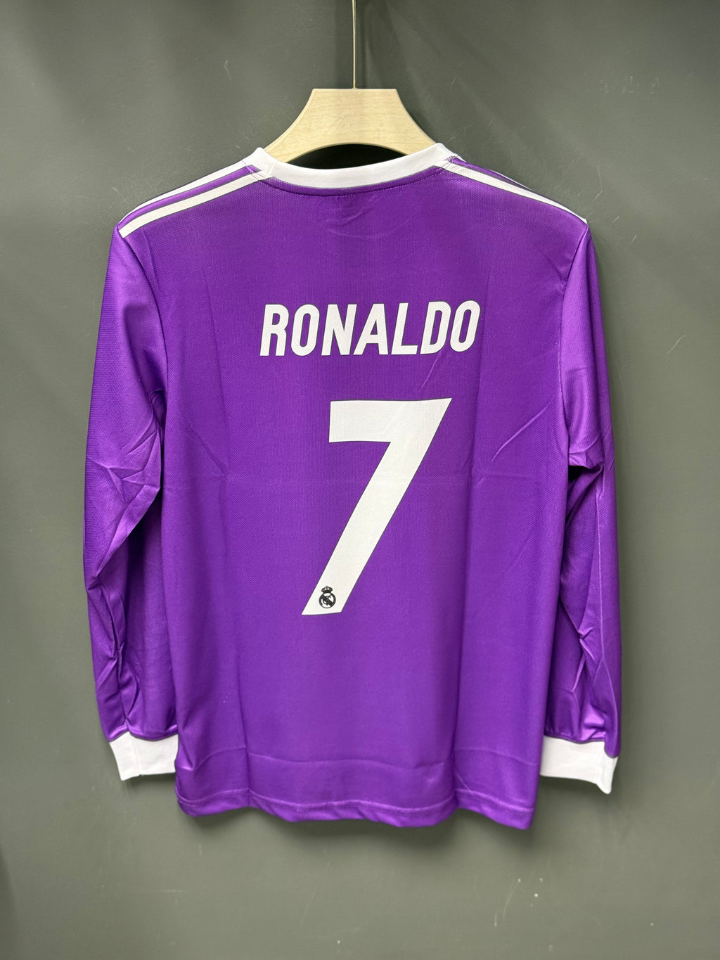 RONALDO REAL MADRID PURPLE FULL  SLEEV EMBROIDERY