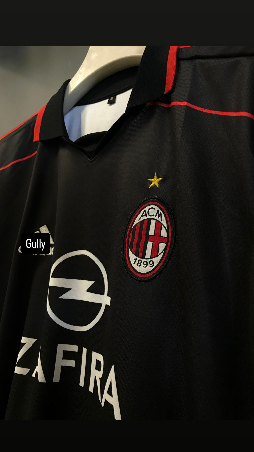 SHEVCHENKO AC MILAN 2005/06 AWAY POLO FIVE SLEEV EMBROIDERY