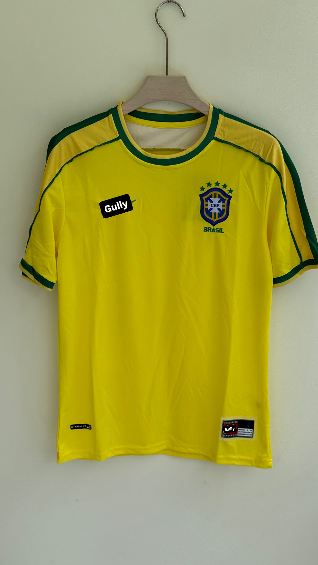 BRAZIL 1998 WORLD CUP HOME KIT EMBROIDERY MASTER QUALITY