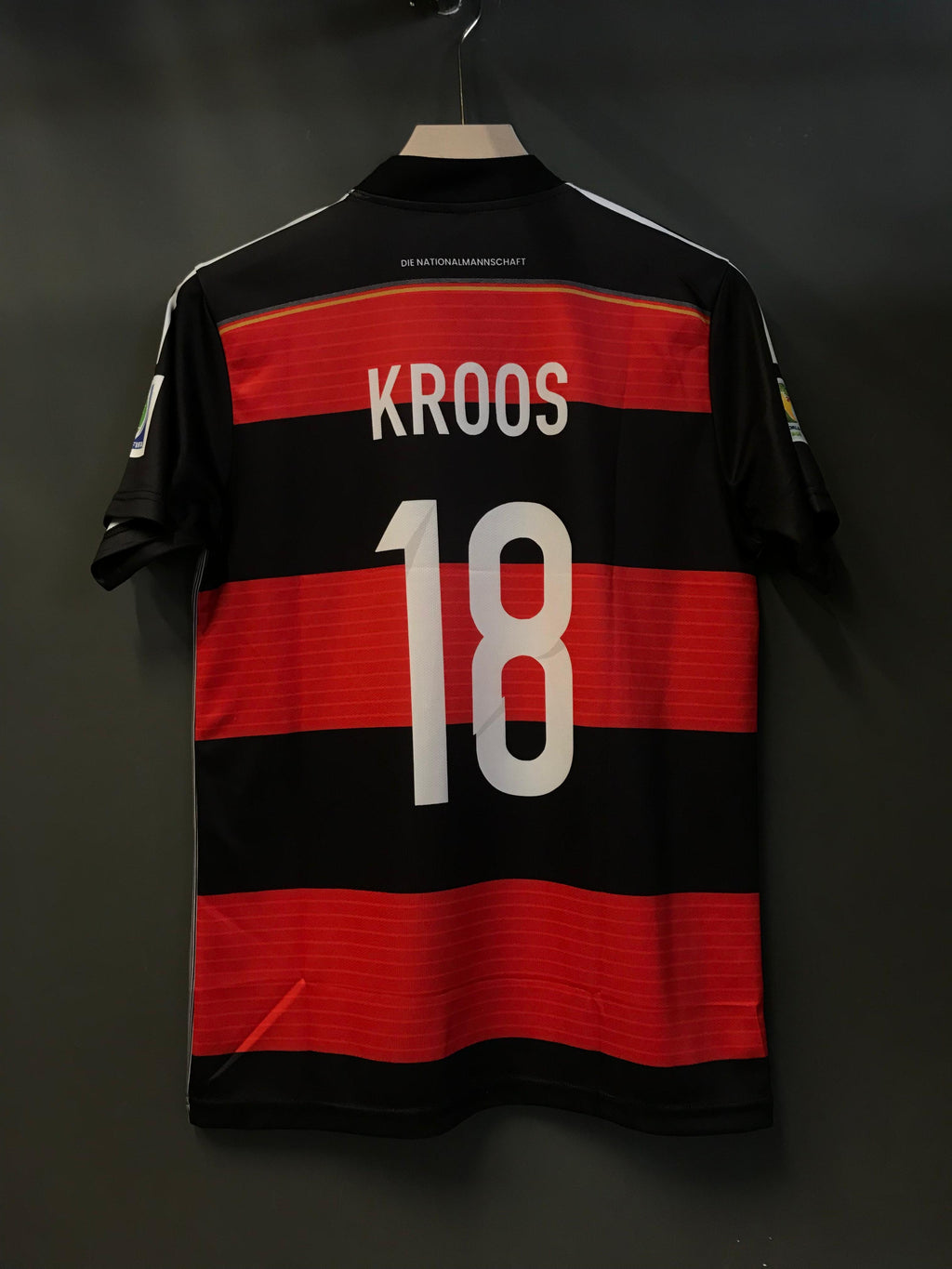 KROOS GERMANY 2014 FIFA WORLD CUP AWAY KIT EMBROIDERY