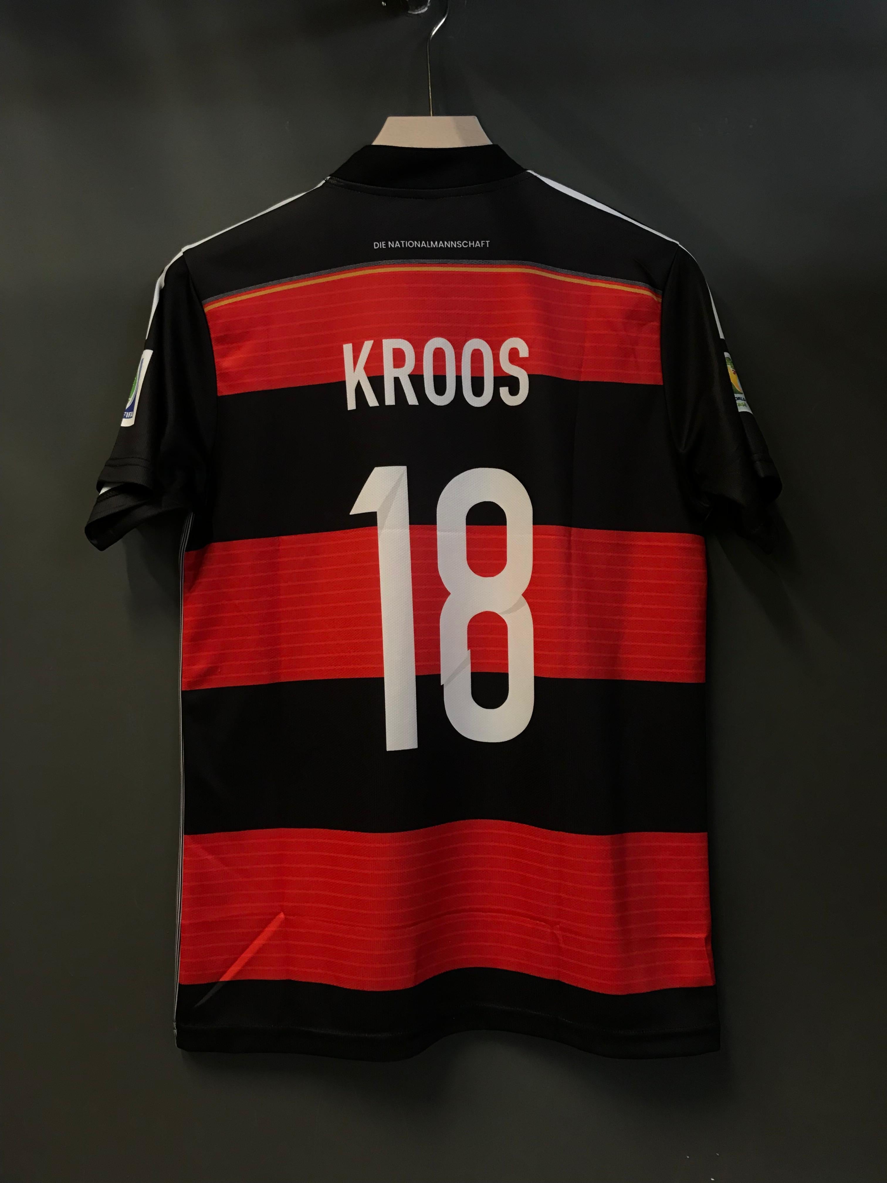 KROOS GERMANY 2014 FIFA WORLD CUP AWAY KIT EMBROIDERY