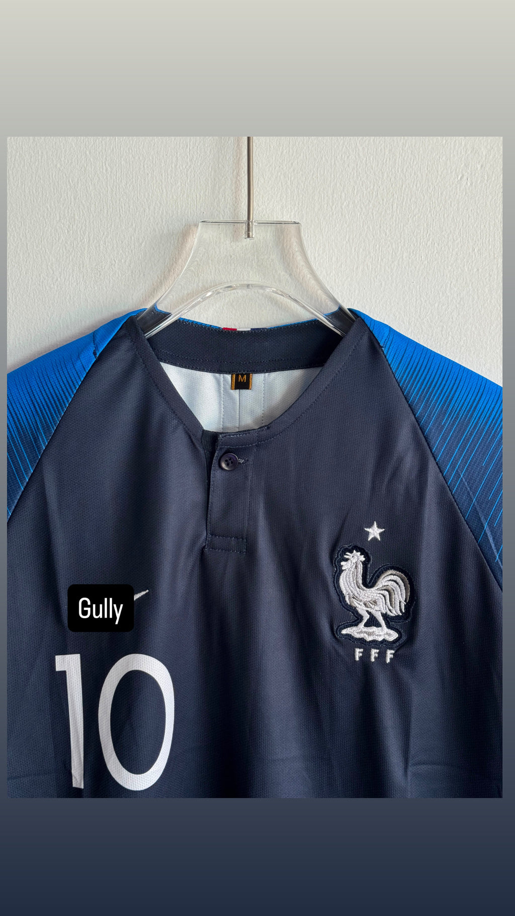 MBAPPE FRANCE 2018 WORLD CUP HOME KIT EMBROIDERY