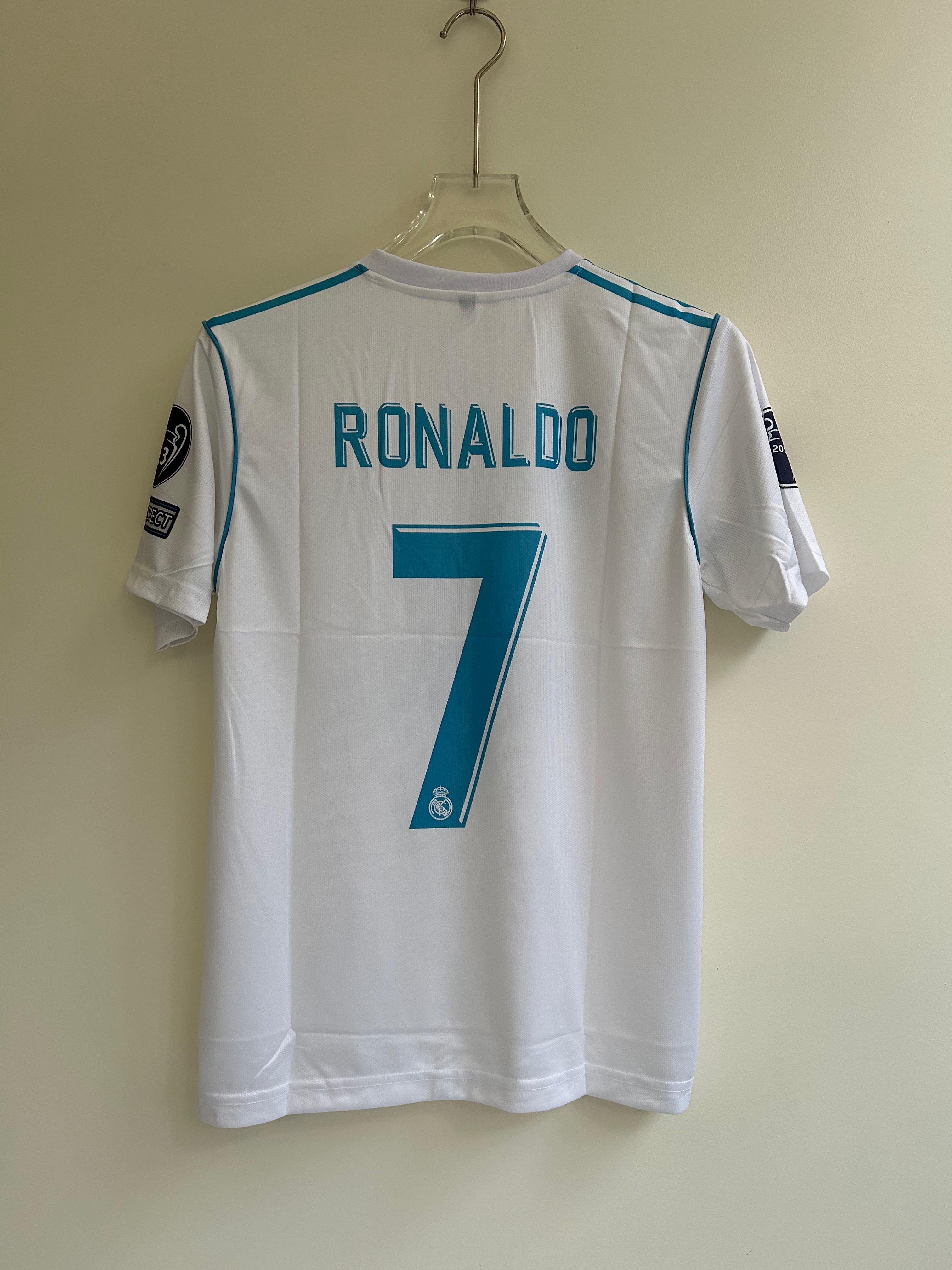 RONALDO REAL MADRID 2017/18 HOME KIT EMBROIDERY