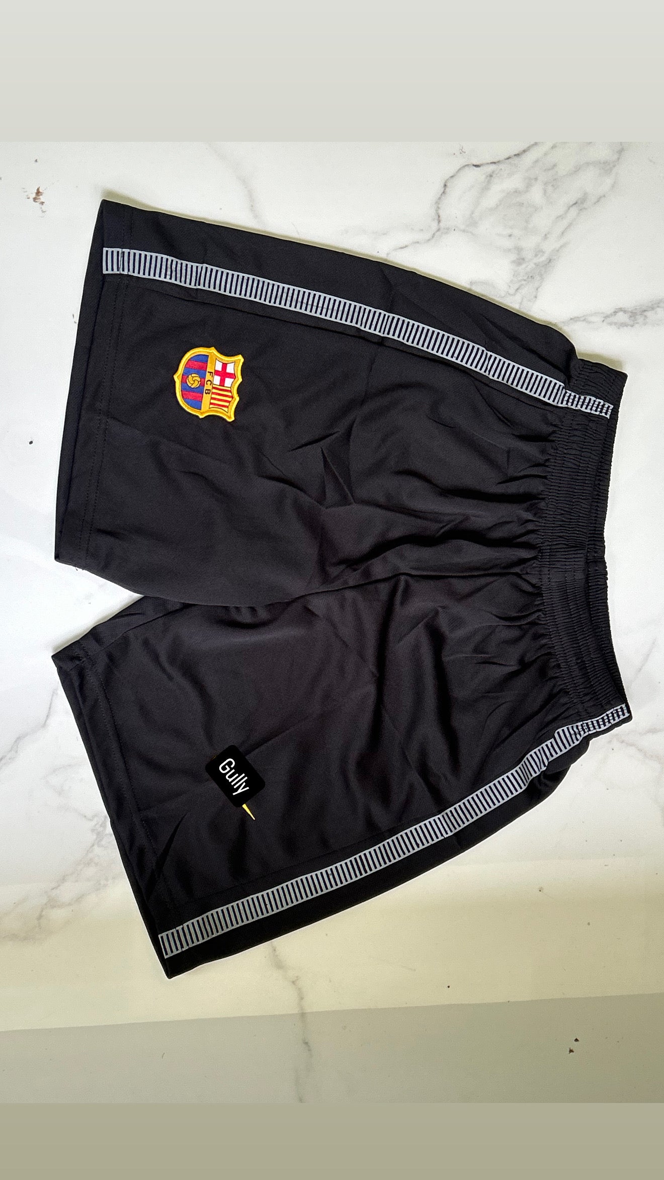 BARCA BLACK SHORTS EMBROIDERY
